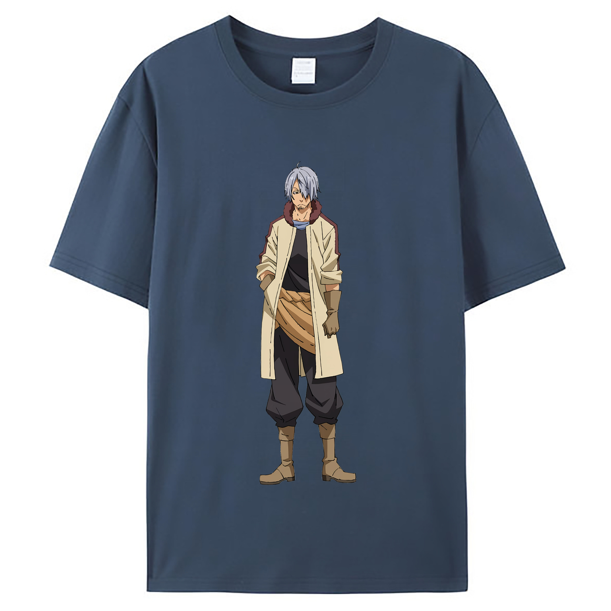 （画像用） 転スラ Regarding Reincarnated to Slime レディースカジュアルプリントTシャツ（綿100％）