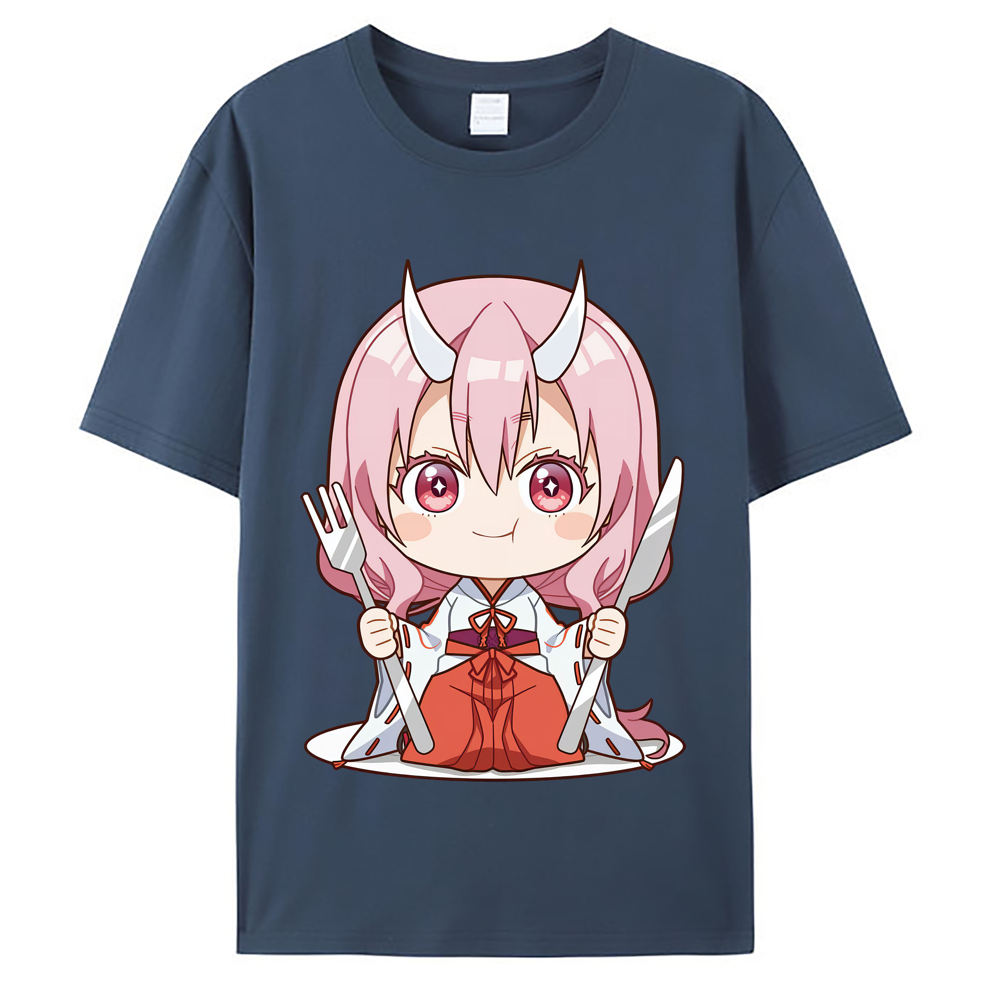 （画像用） 転スラ Regarding Reincarnated to Slime レディースカジュアルプリントTシャツ（綿100％）