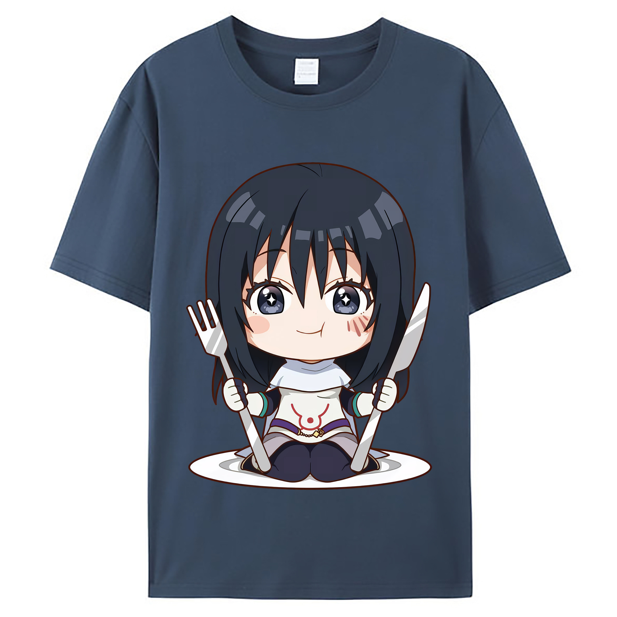 （画像用） 転スラ Regarding Reincarnated to Slime レディースカジュアルプリントTシャツ（綿100％）