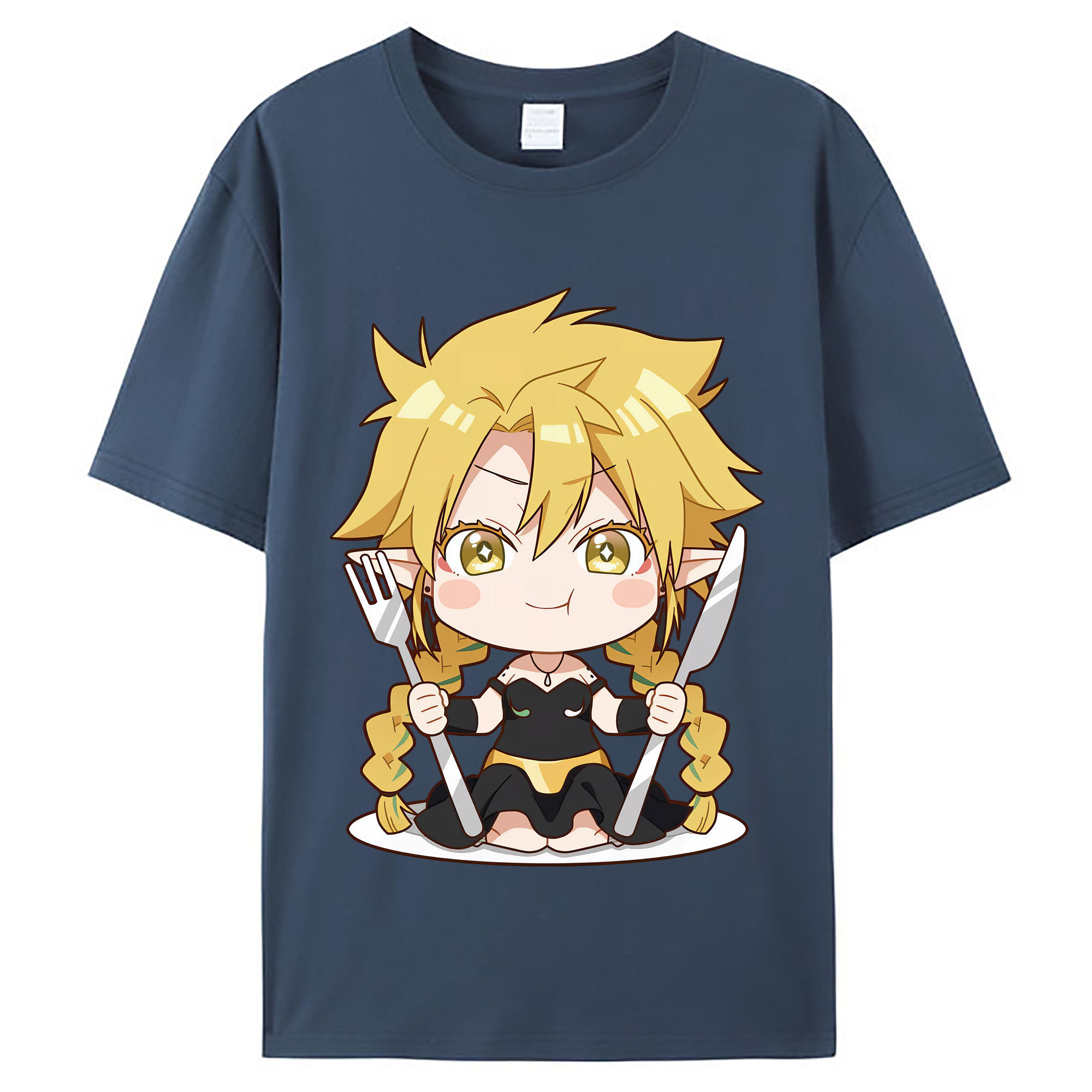 （画像用） 転スラ Regarding Reincarnated to Slime レディースカジュアルプリントTシャツ（綿100％）