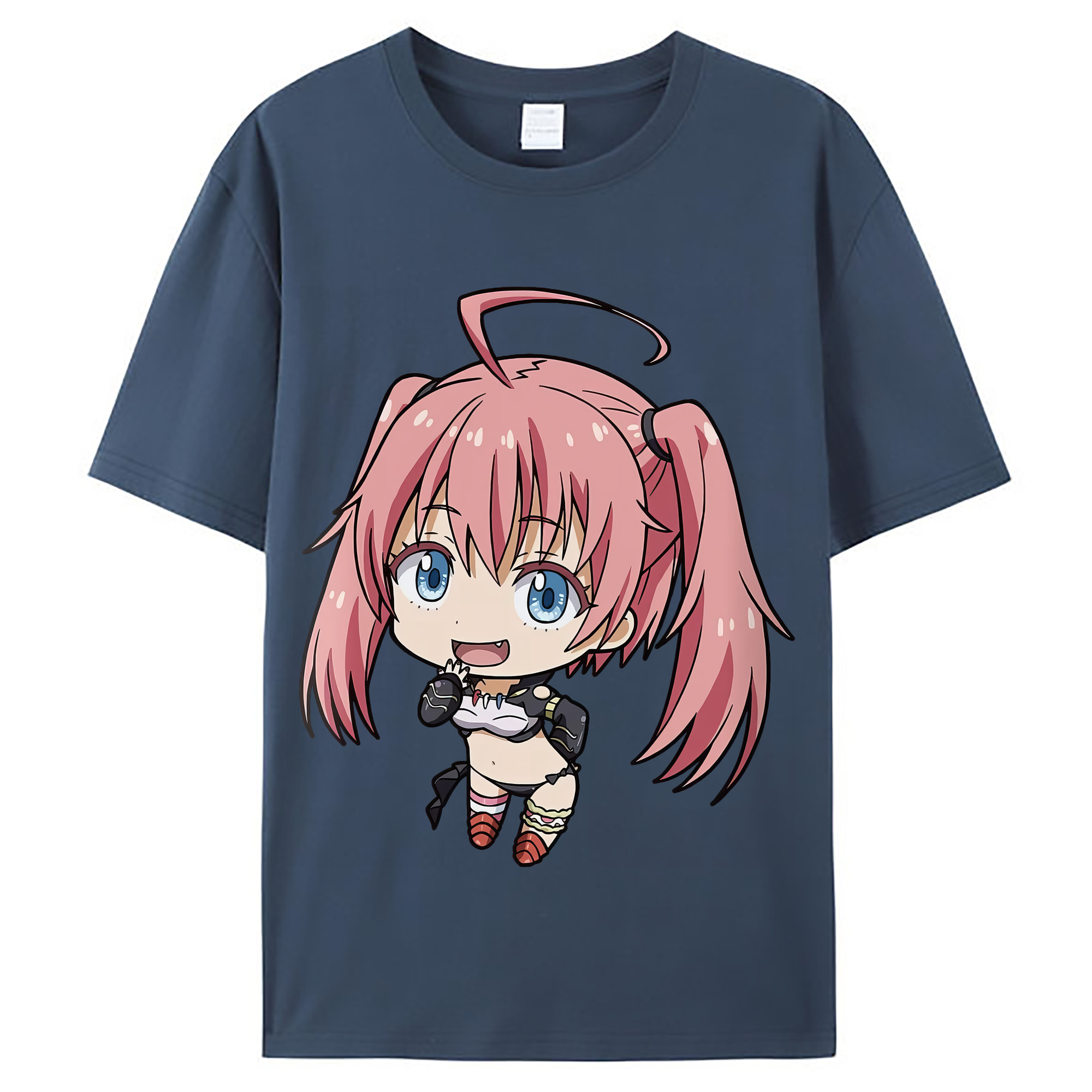 （画像用） 転スラ Regarding Reincarnated to Slime レディースカジュアルプリントTシャツ（綿100％）