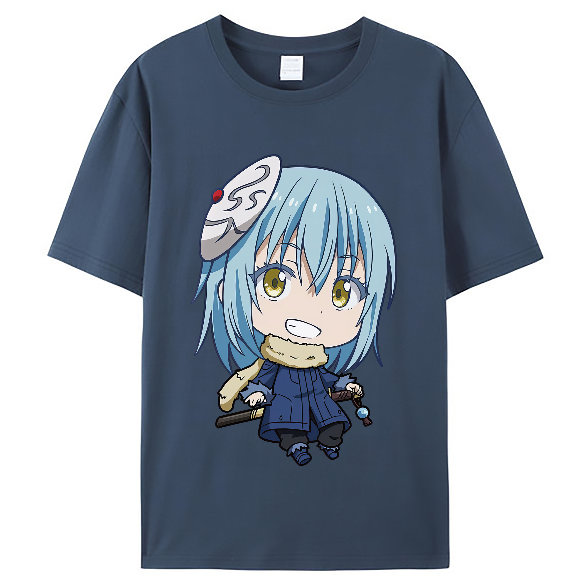 （画像用） 転スラ Regarding Reincarnated to Slime レディースカジュアルプリントTシャツ（綿100％）