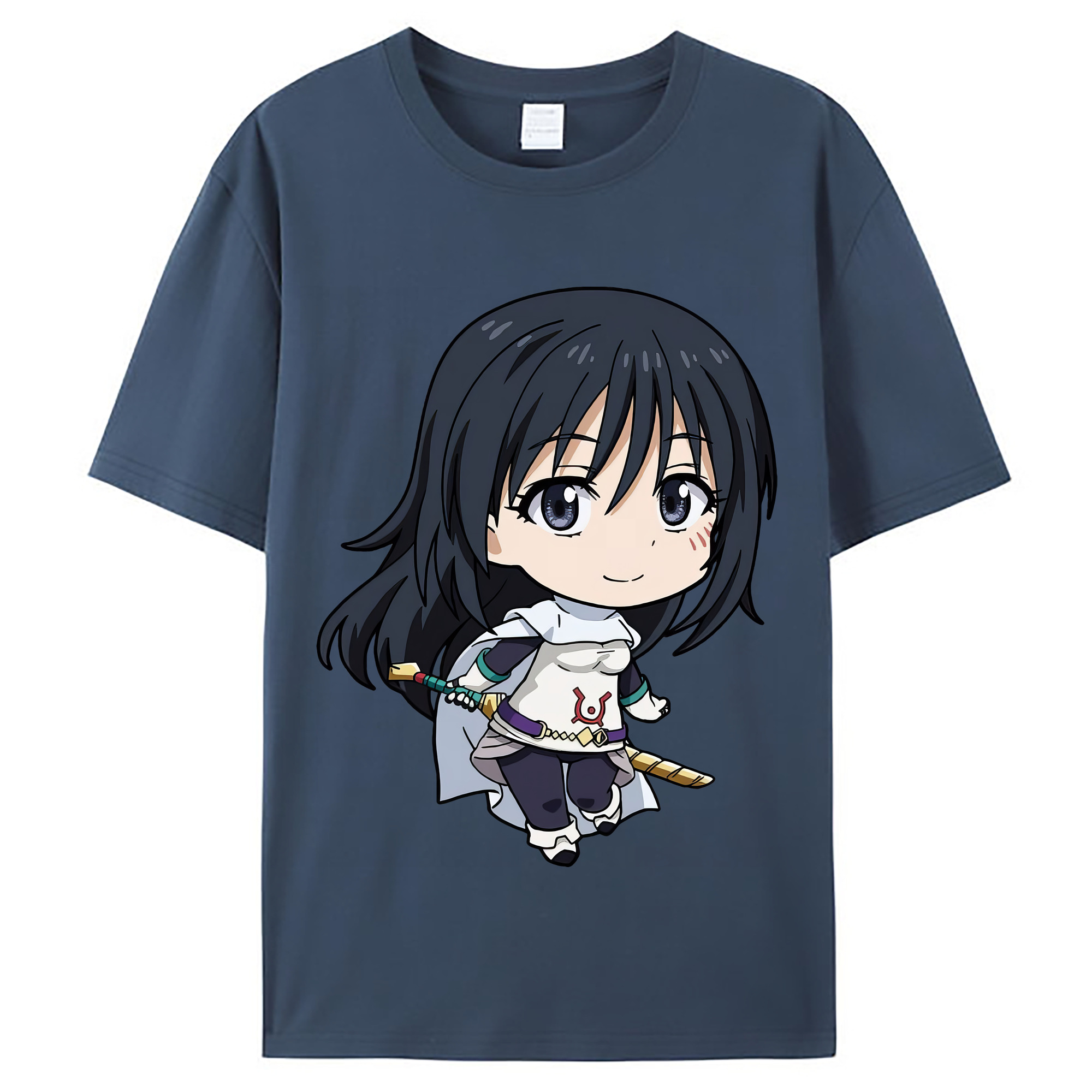（画像用） 転スラ Regarding Reincarnated to Slime レディースカジュアルプリントTシャツ（綿100％）