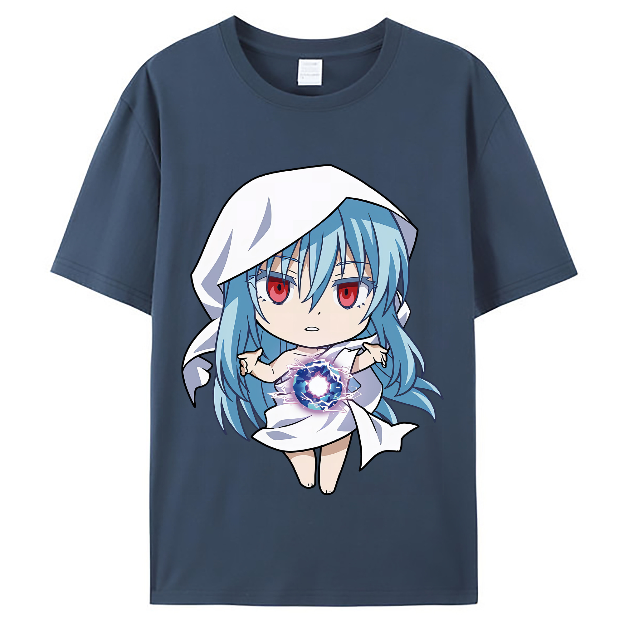 （画像用） 転スラ Regarding Reincarnated to Slime レディースカジュアルプリントTシャツ（綿100％）