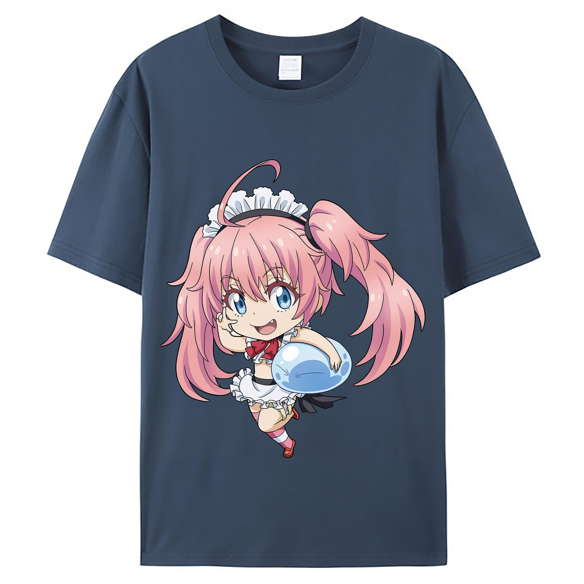 （画像用） 転スラ Regarding Reincarnated to Slime レディースカジュアルプリントTシャツ（綿100％）