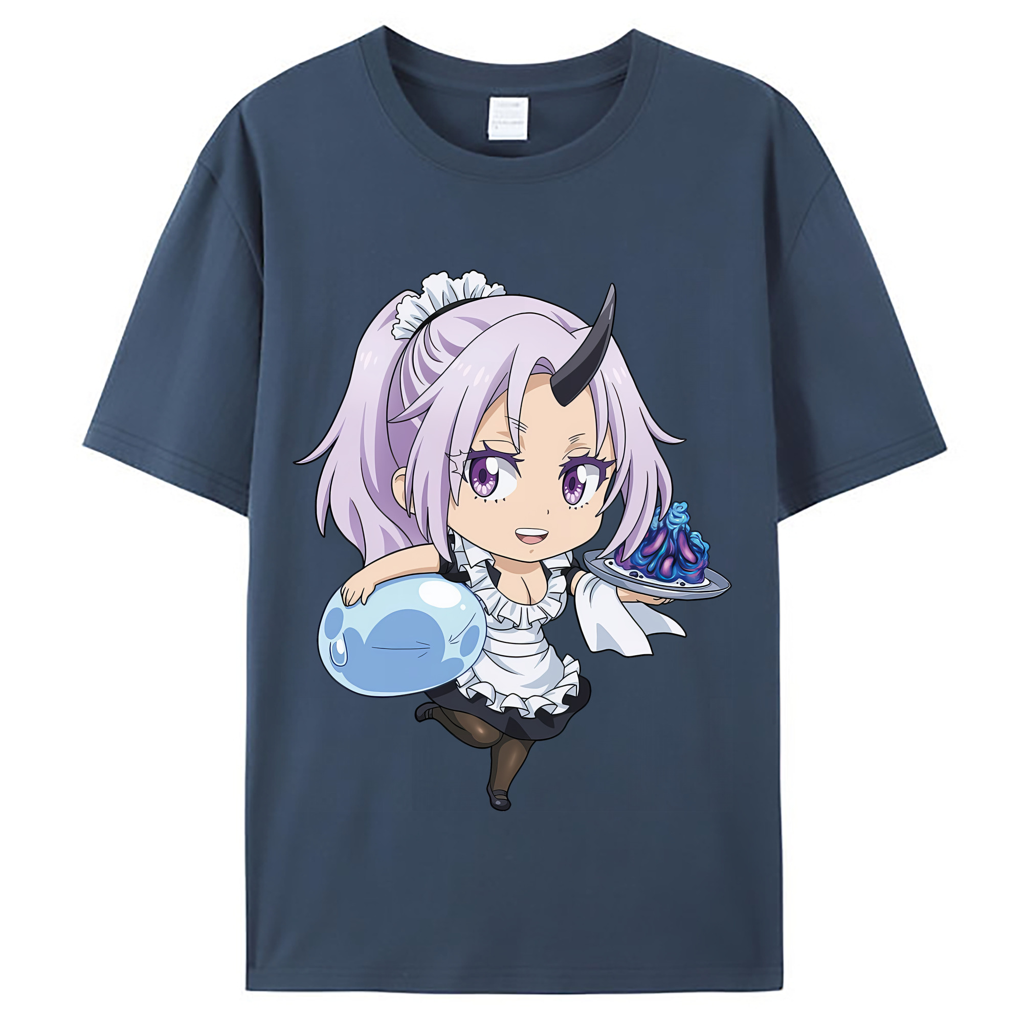 （画像用） 転スラ Regarding Reincarnated to Slime レディースカジュアルプリントTシャツ（綿100％）