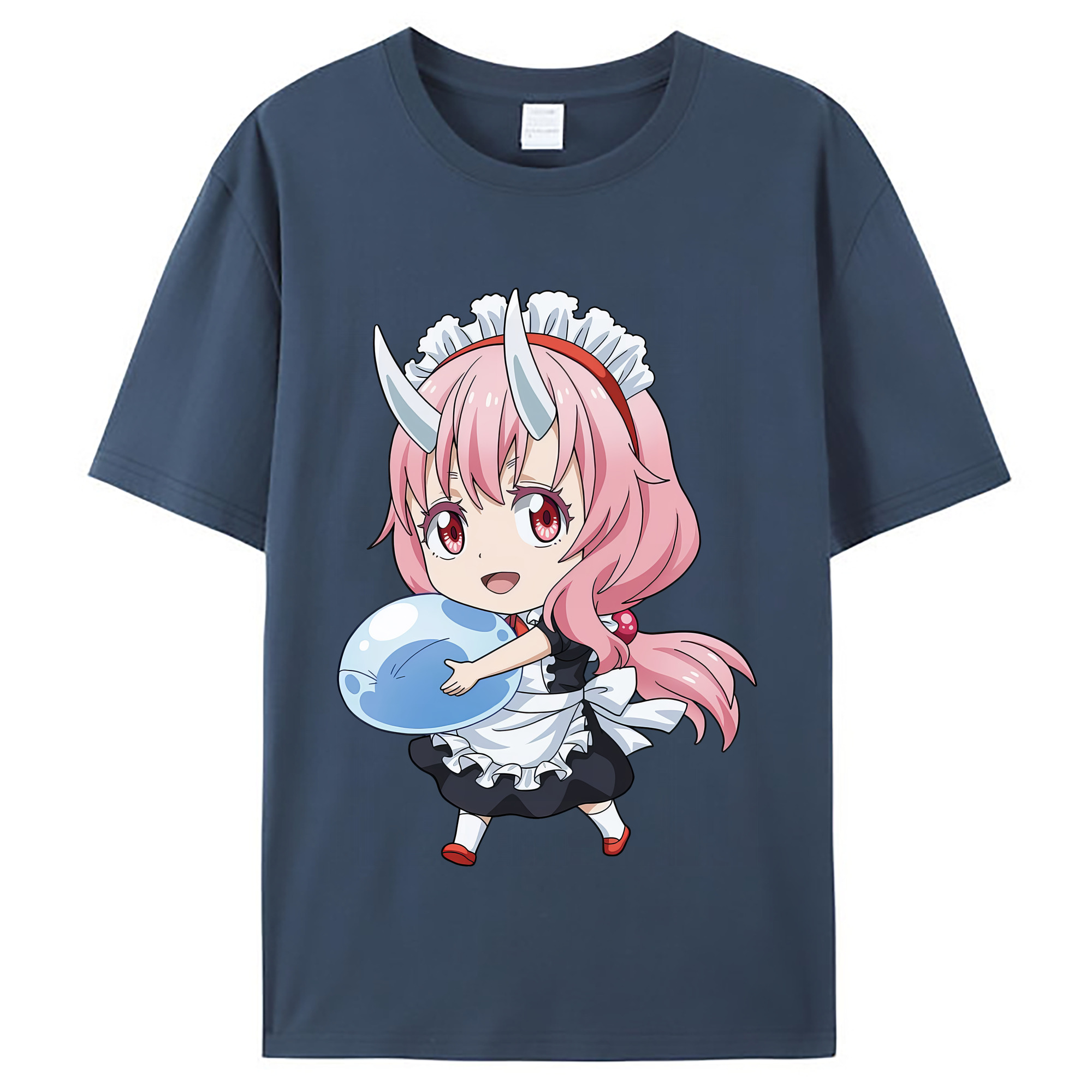 （画像用） 転スラ Regarding Reincarnated to Slime レディースカジュアルプリントTシャツ（綿100％）