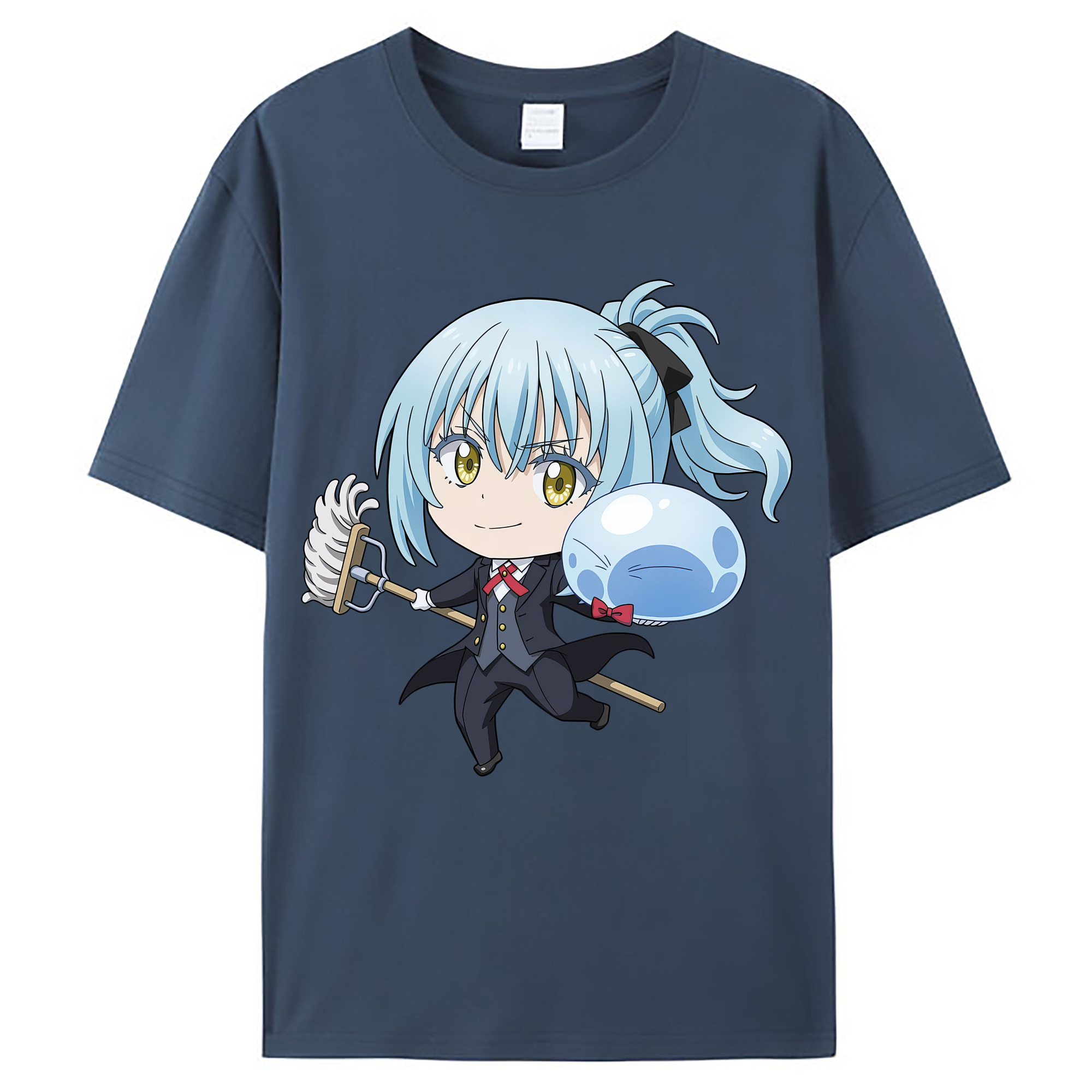 （画像用） 転スラ Regarding Reincarnated to Slime レディースカジュアルプリントTシャツ（綿100％）