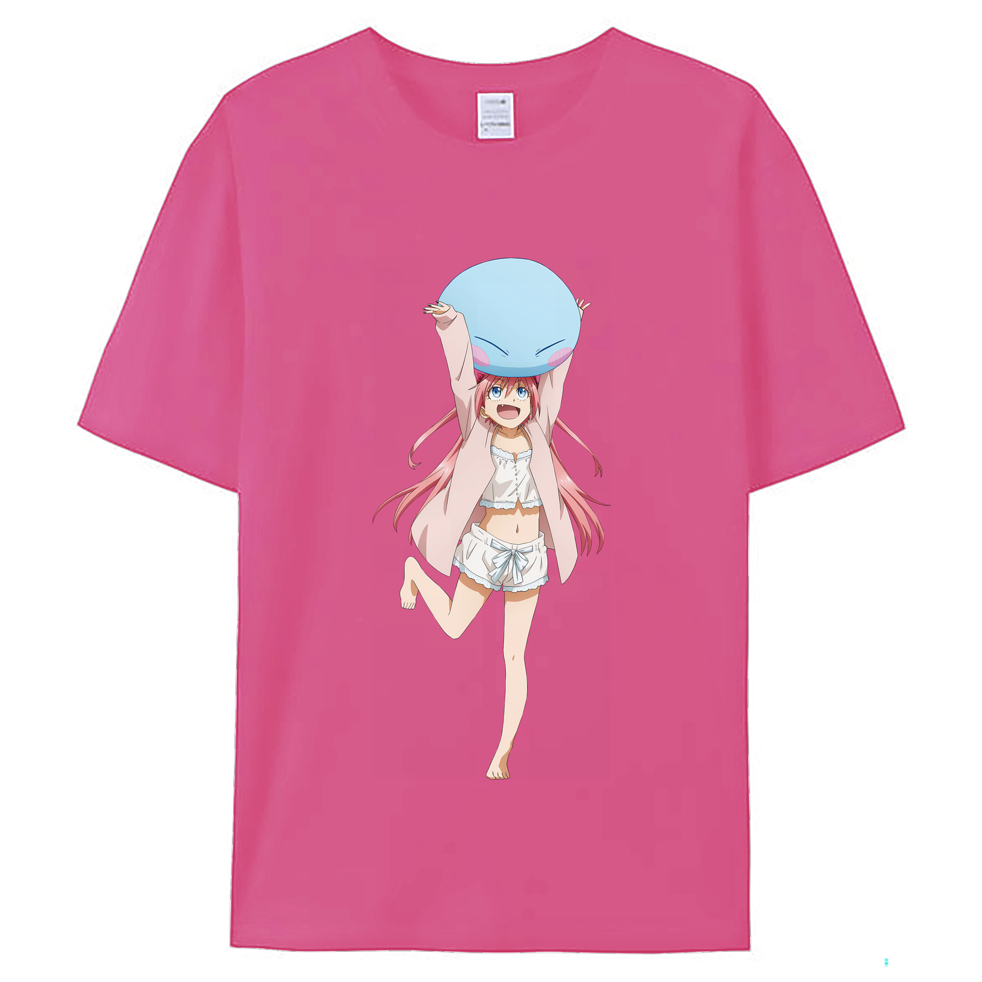 （画像用） 転スラ Regarding Reincarnated to Slime レディースカジュアルプリントTシャツ（綿100％）