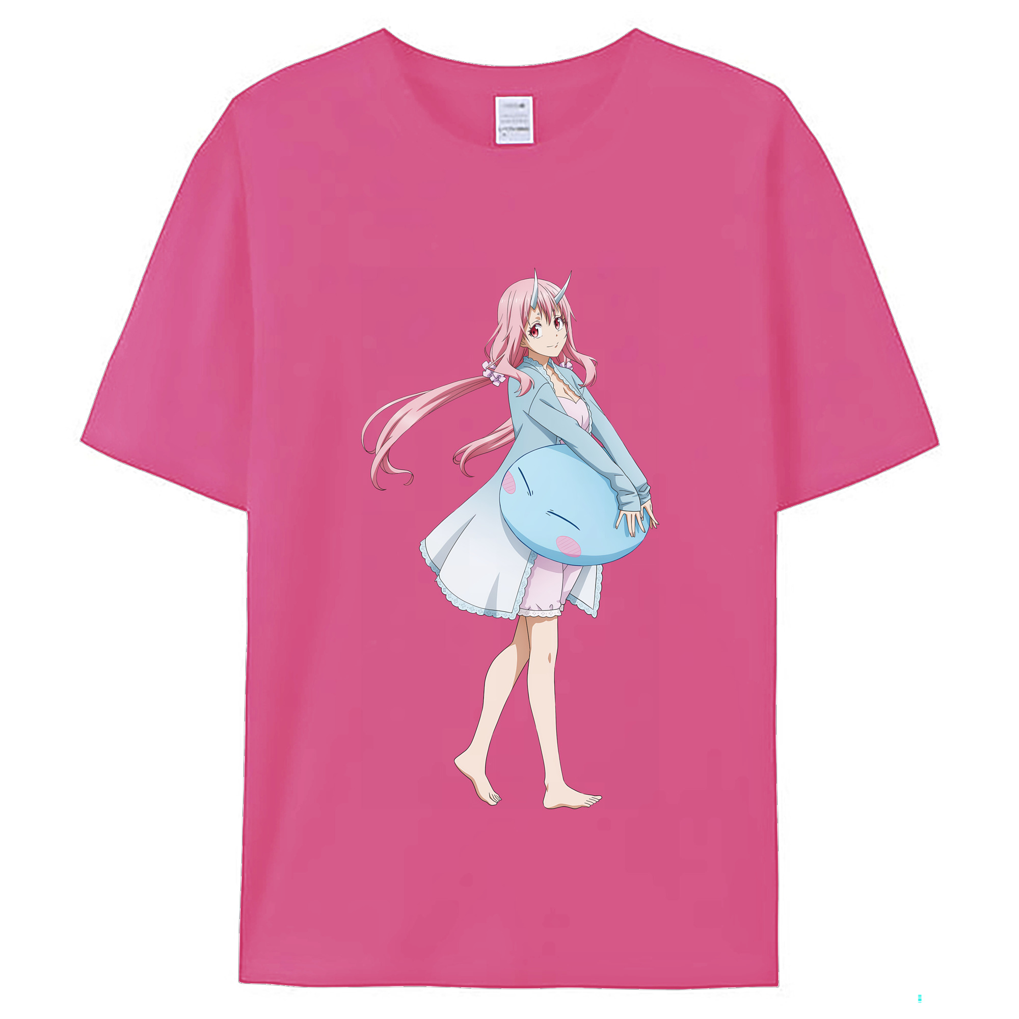 （画像用） 転スラ Regarding Reincarnated to Slime レディースカジュアルプリントTシャツ（綿100％）