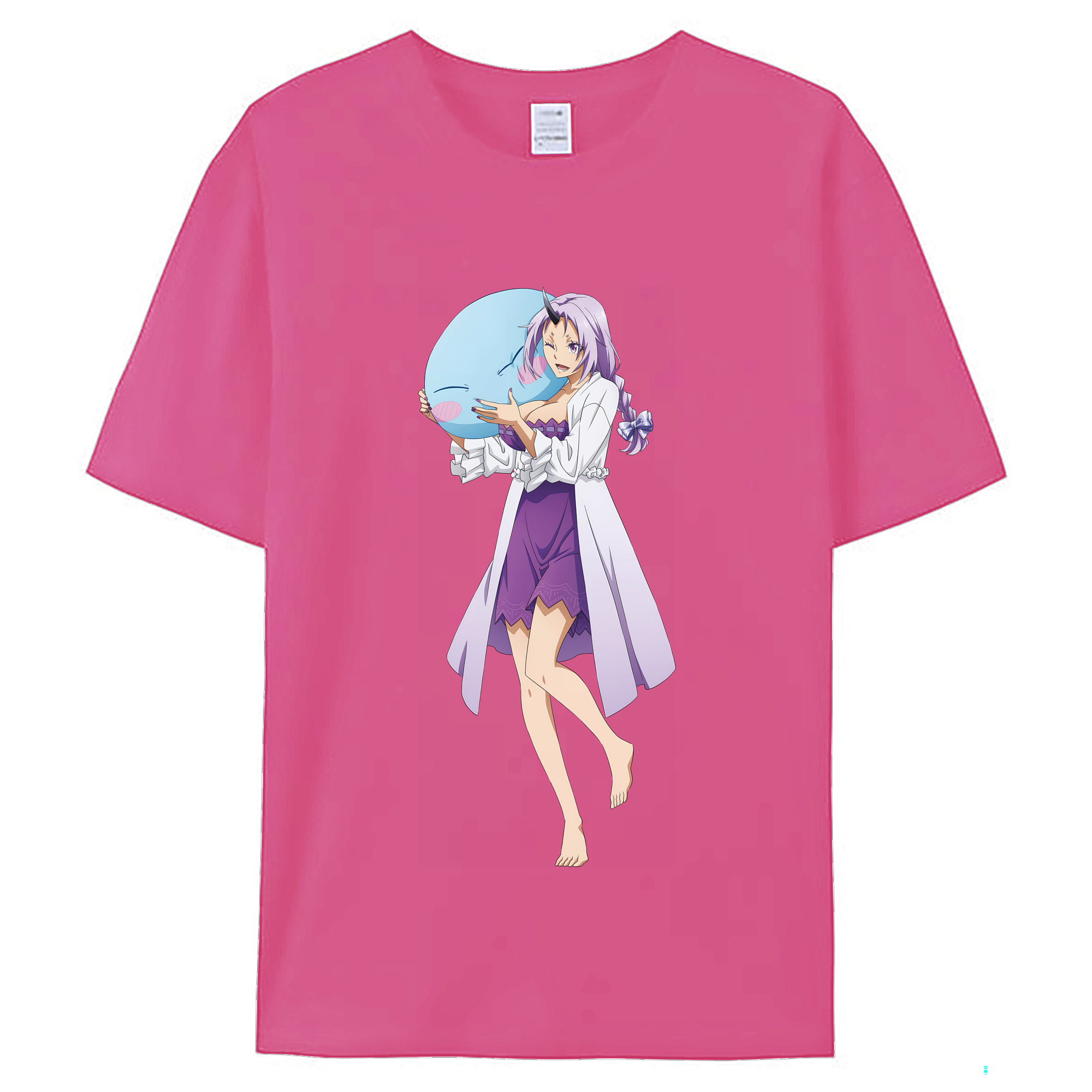 （画像用） 転スラ Regarding Reincarnated to Slime レディースカジュアルプリントTシャツ（綿100％）