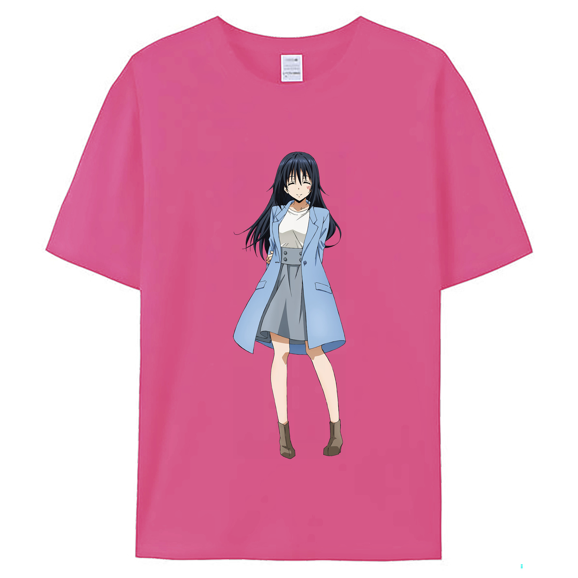 （画像用） 転スラ Regarding Reincarnated to Slime レディースカジュアルプリントTシャツ（綿100％）