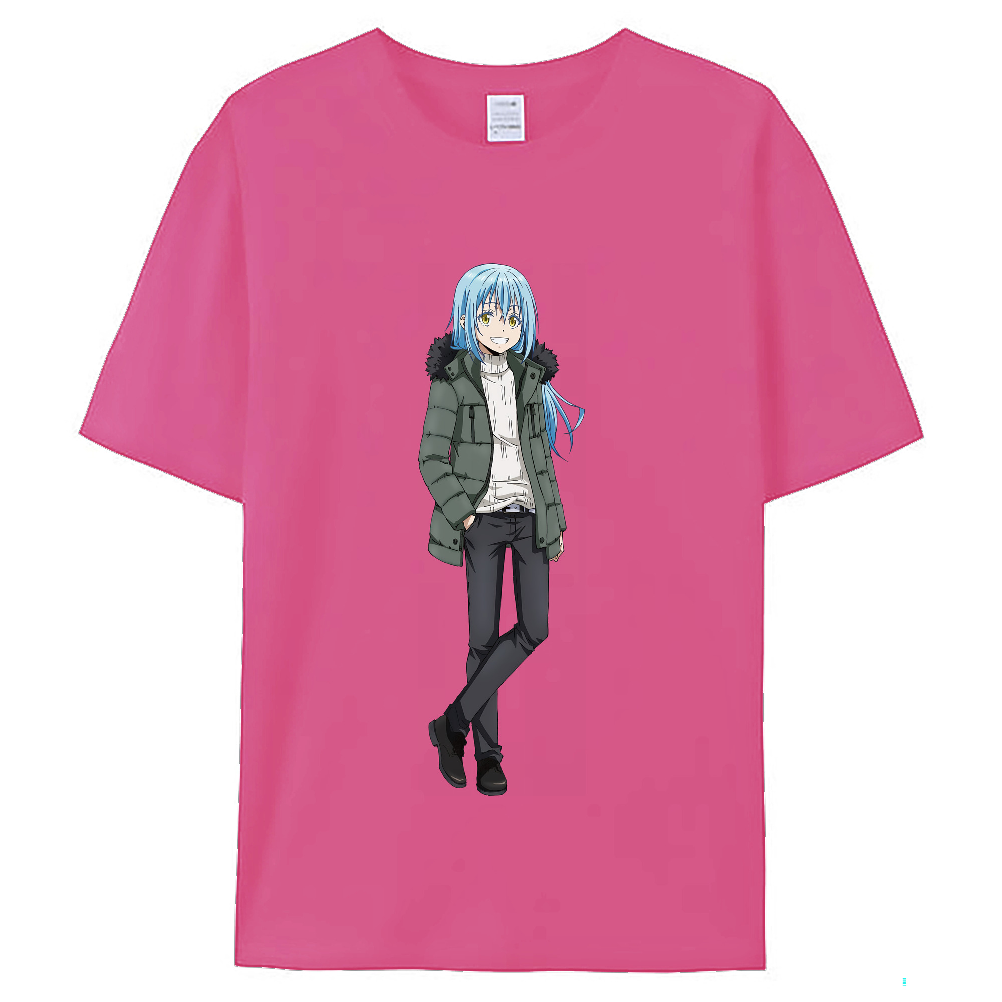 （画像用） 転スラ Regarding Reincarnated to Slime レディースカジュアルプリントTシャツ（綿100％）