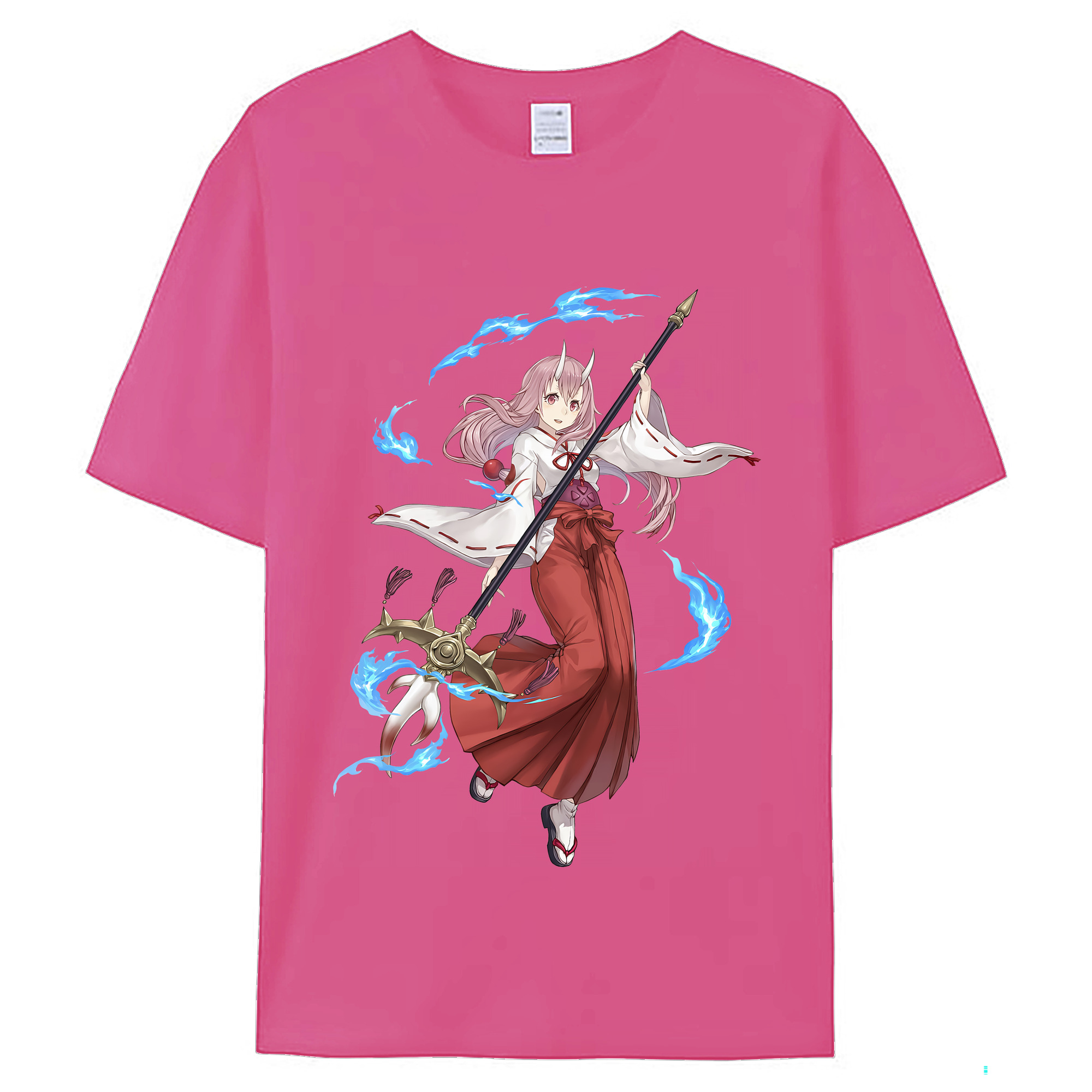 （画像用） 転スラ Regarding Reincarnated to Slime レディースカジュアルプリントTシャツ（綿100％）