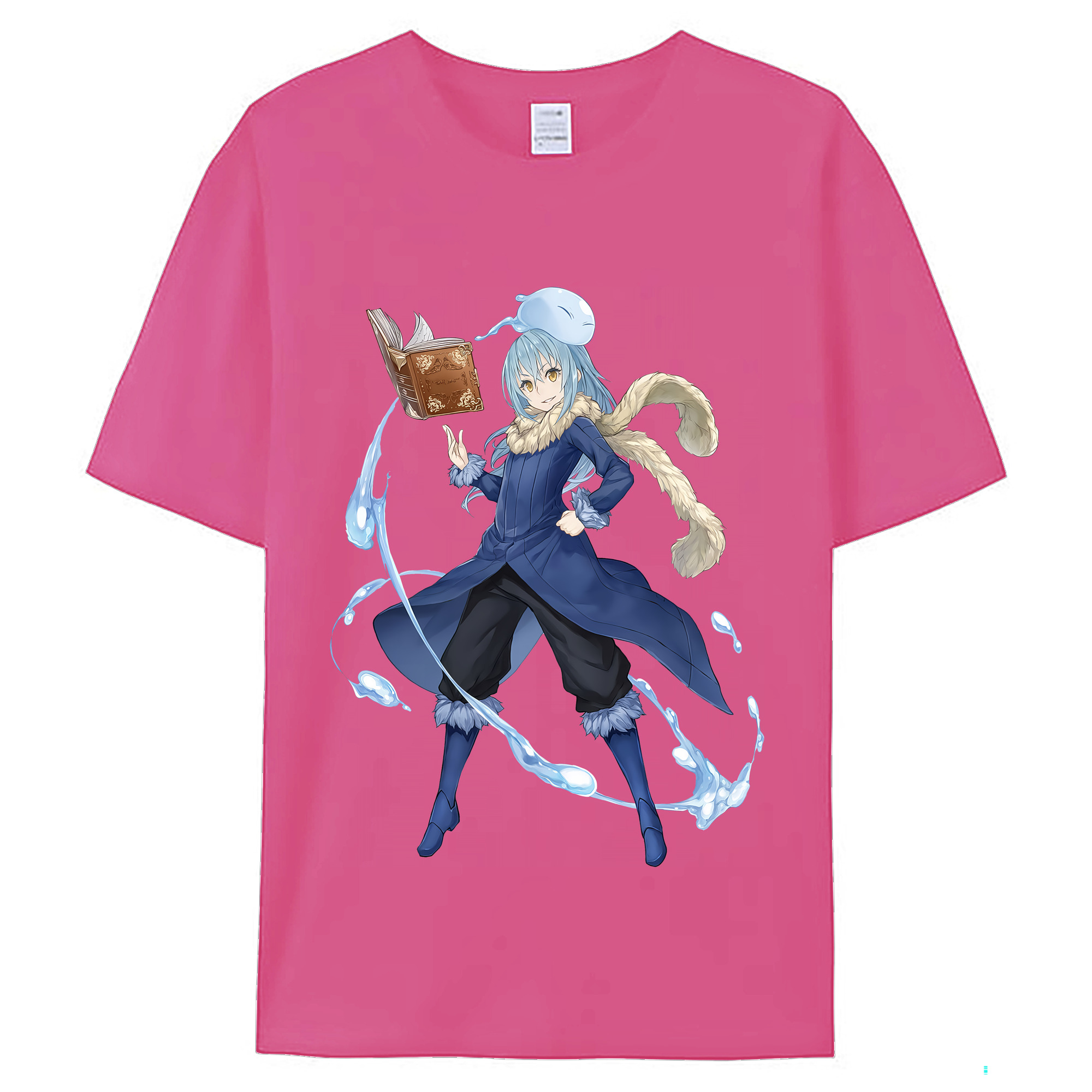 （画像用） 転スラ Regarding Reincarnated to Slime レディースカジュアルプリントTシャツ（綿100％）