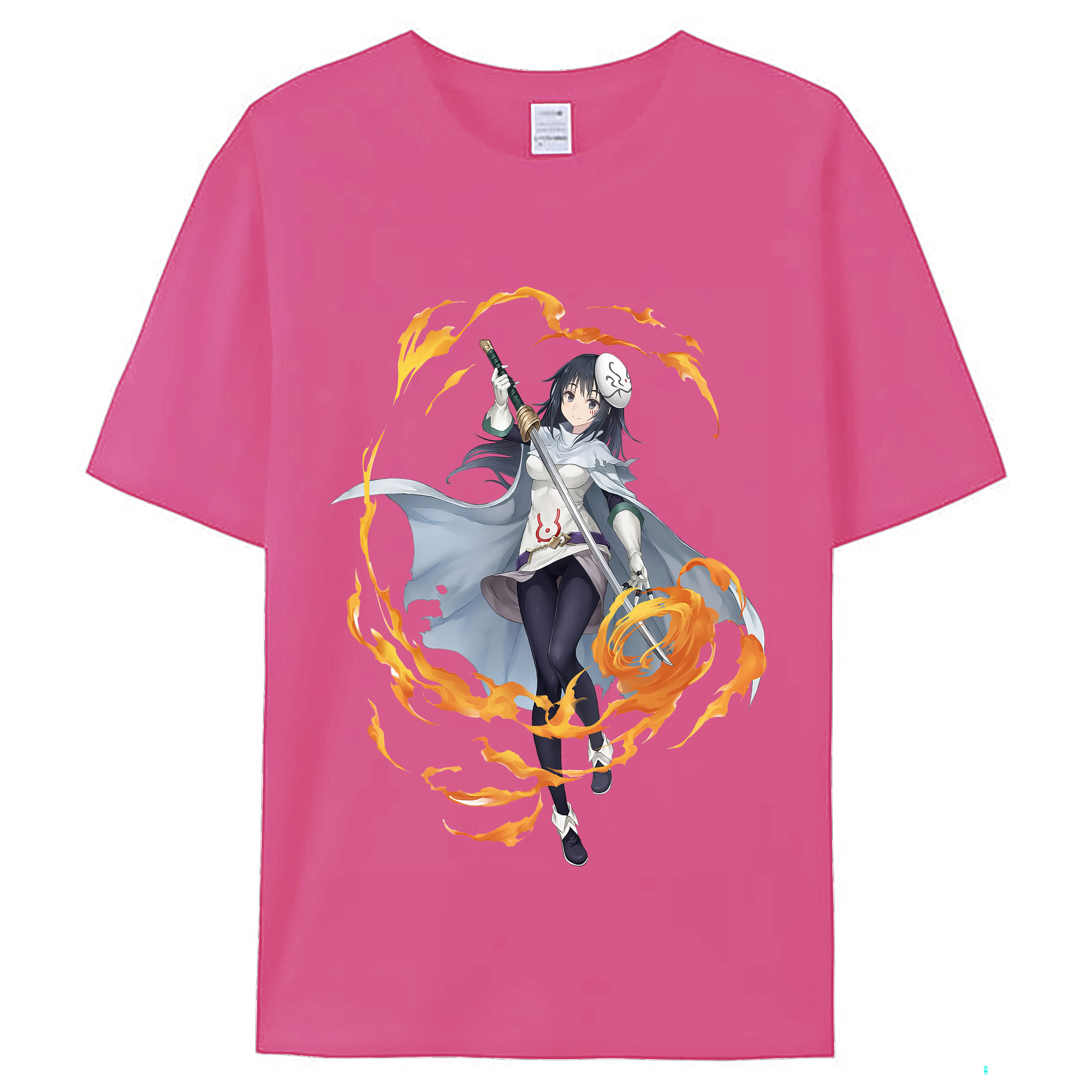 （画像用） 転スラ Regarding Reincarnated to Slime レディースカジュアルプリントTシャツ（綿100％）