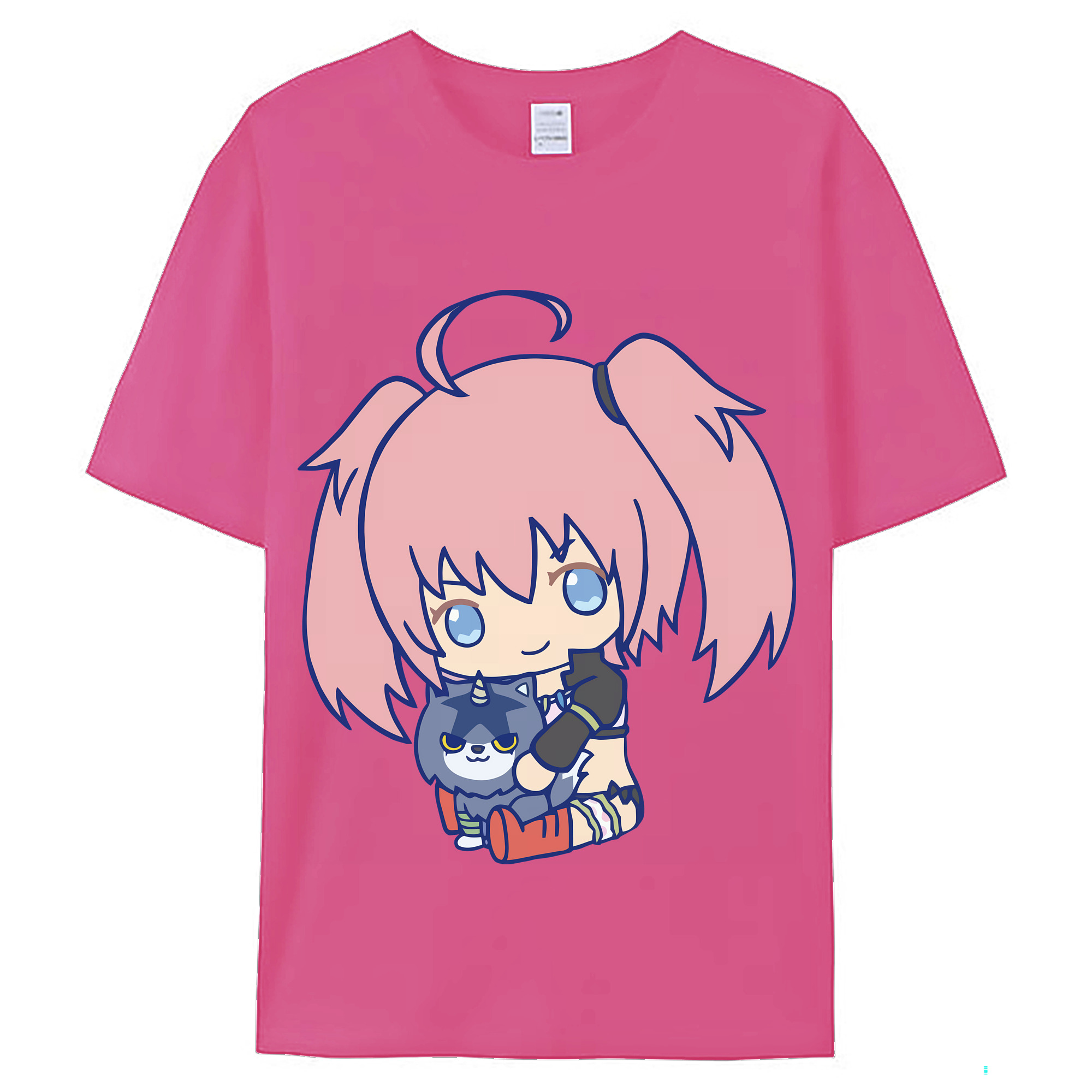 （画像用） 転スラ Regarding Reincarnated to Slime レディースカジュアルプリントTシャツ（綿100％）