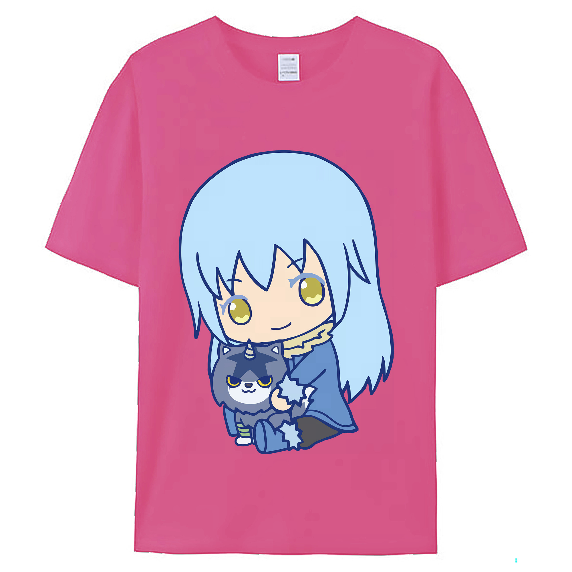 （画像用） 転スラ Regarding Reincarnated to Slime レディースカジュアルプリントTシャツ（綿100％）