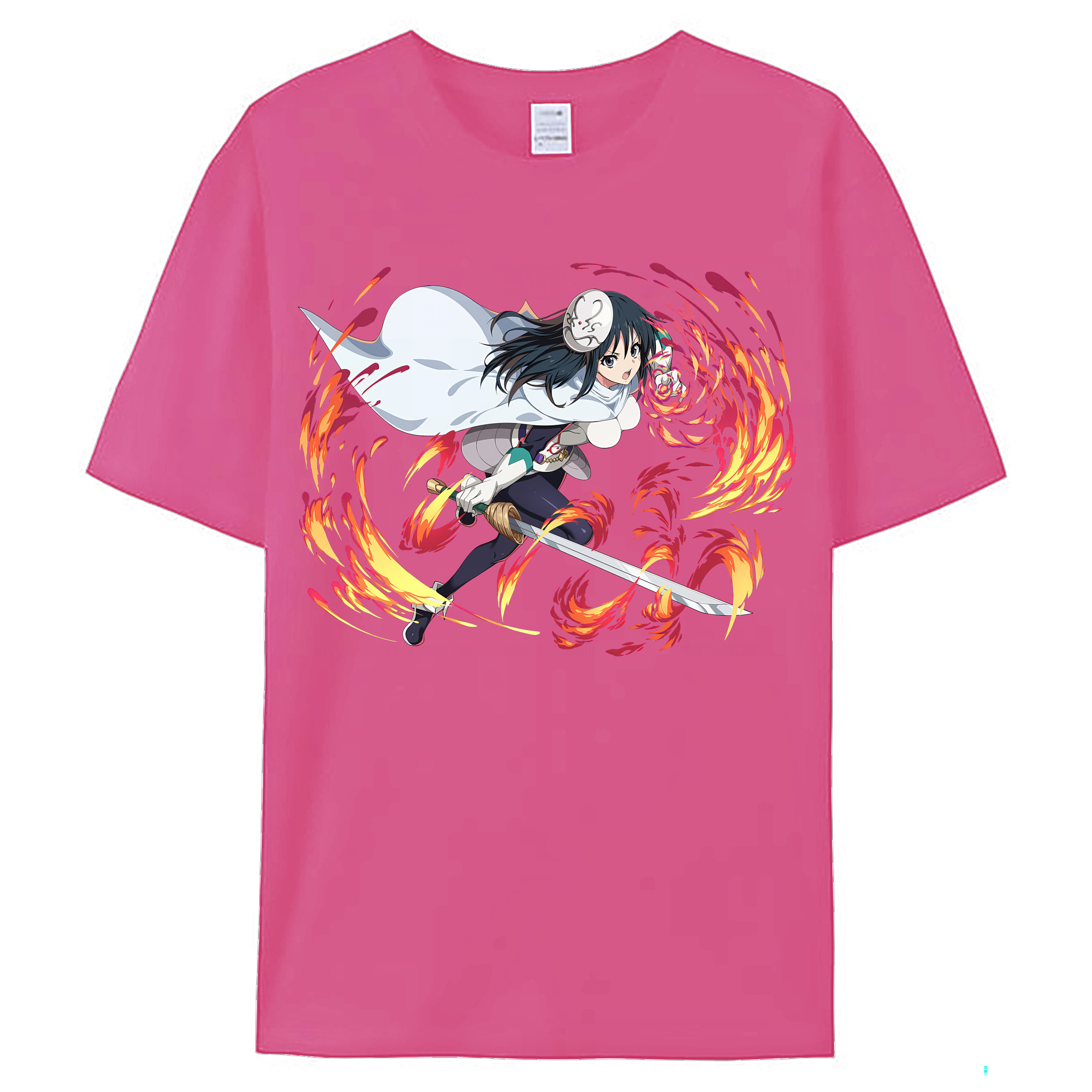 （画像用） 転スラ Regarding Reincarnated to Slime レディースカジュアルプリントTシャツ（綿100％）
