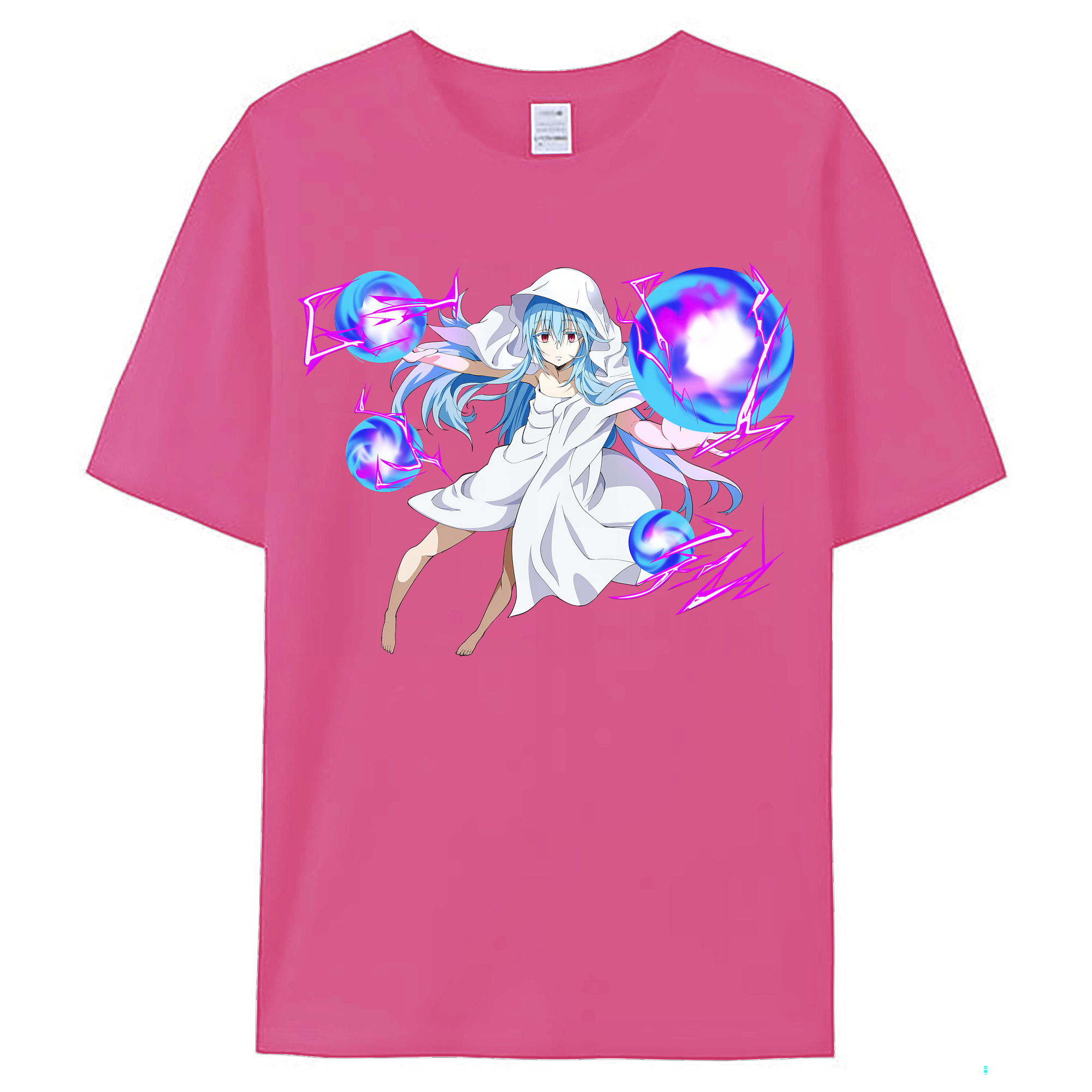 （画像用） 転スラ Regarding Reincarnated to Slime レディースカジュアルプリントTシャツ（綿100％）
