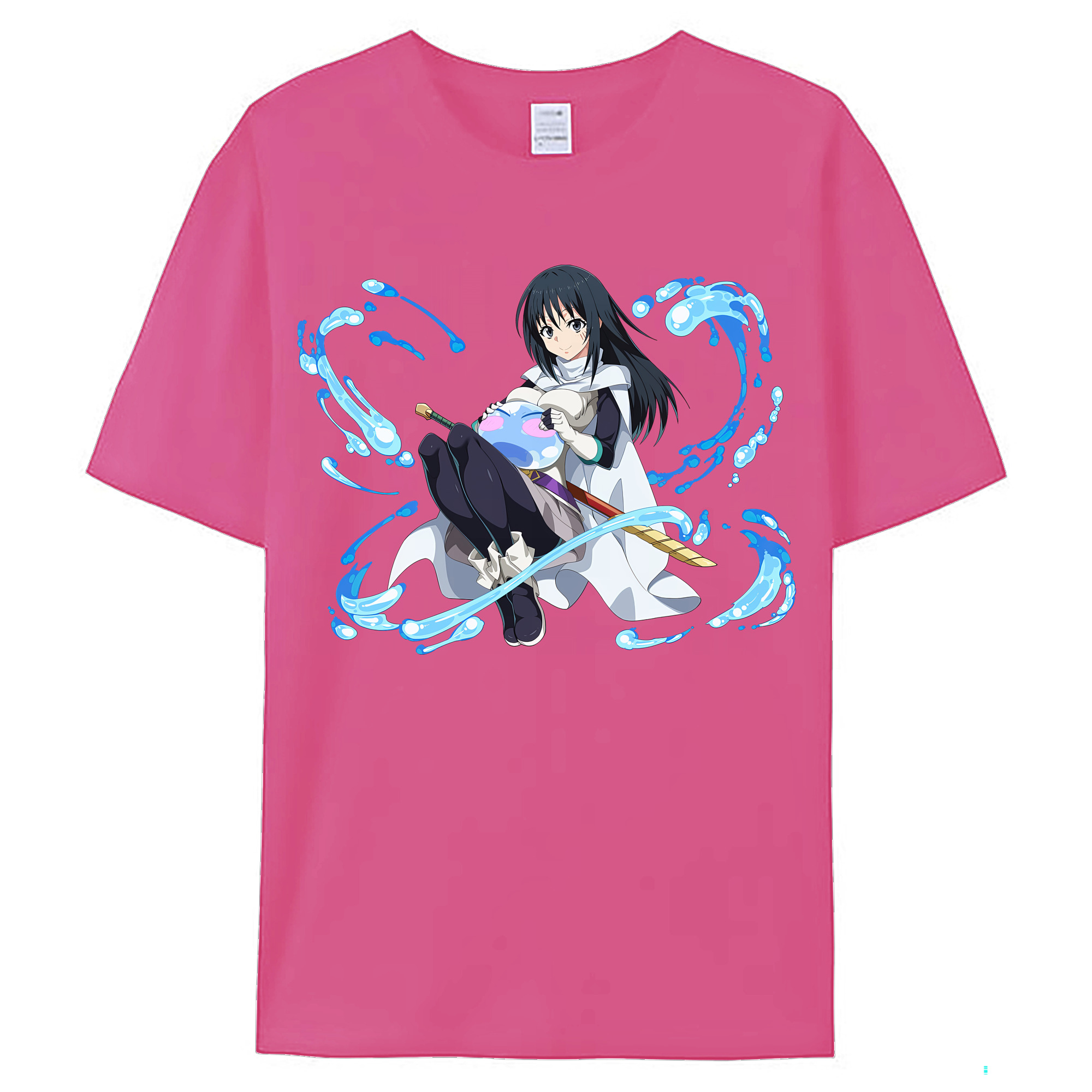 （画像用） 転スラ Regarding Reincarnated to Slime レディースカジュアルプリントTシャツ（綿100％）