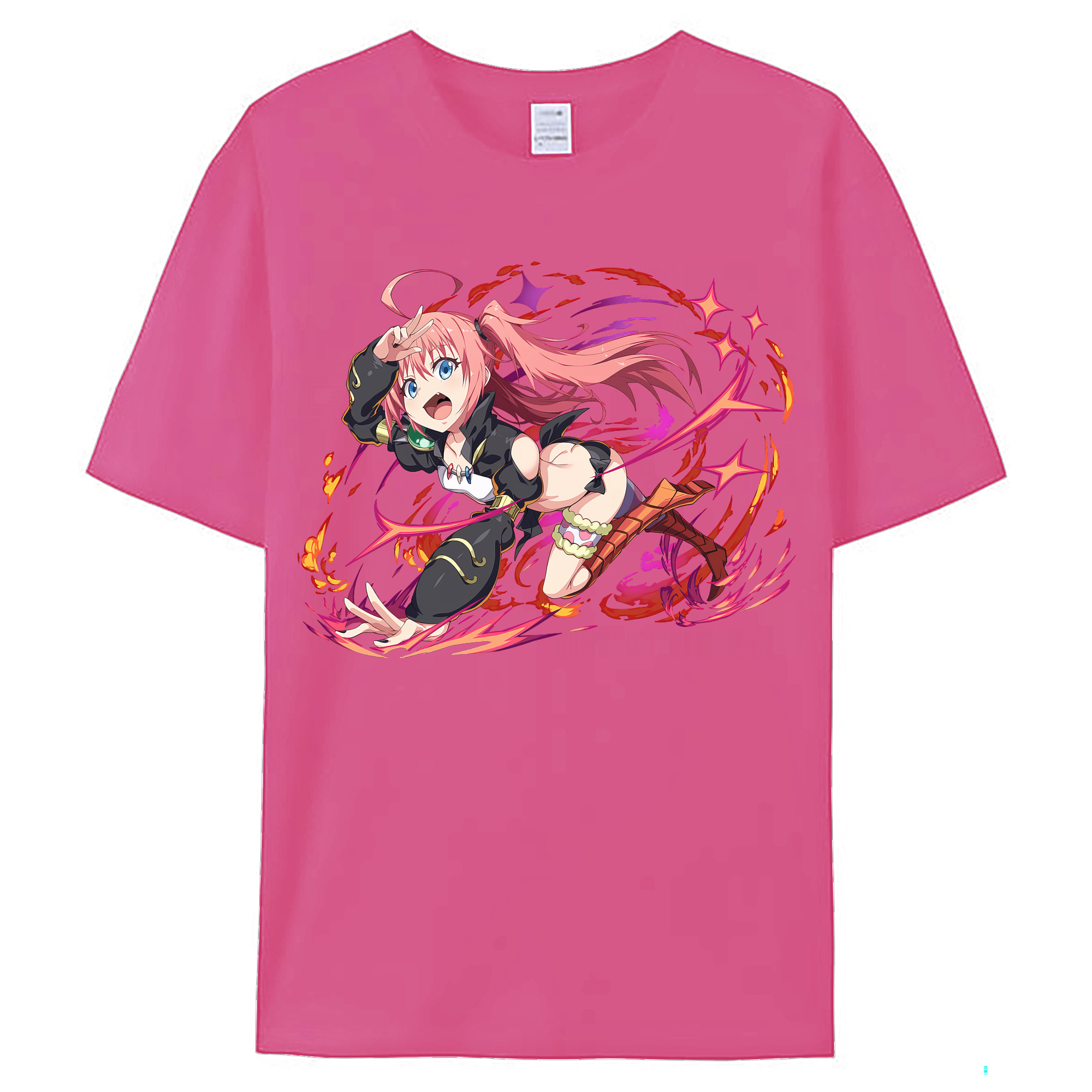 （画像用） 転スラ Regarding Reincarnated to Slime レディースカジュアルプリントTシャツ（綿100％）