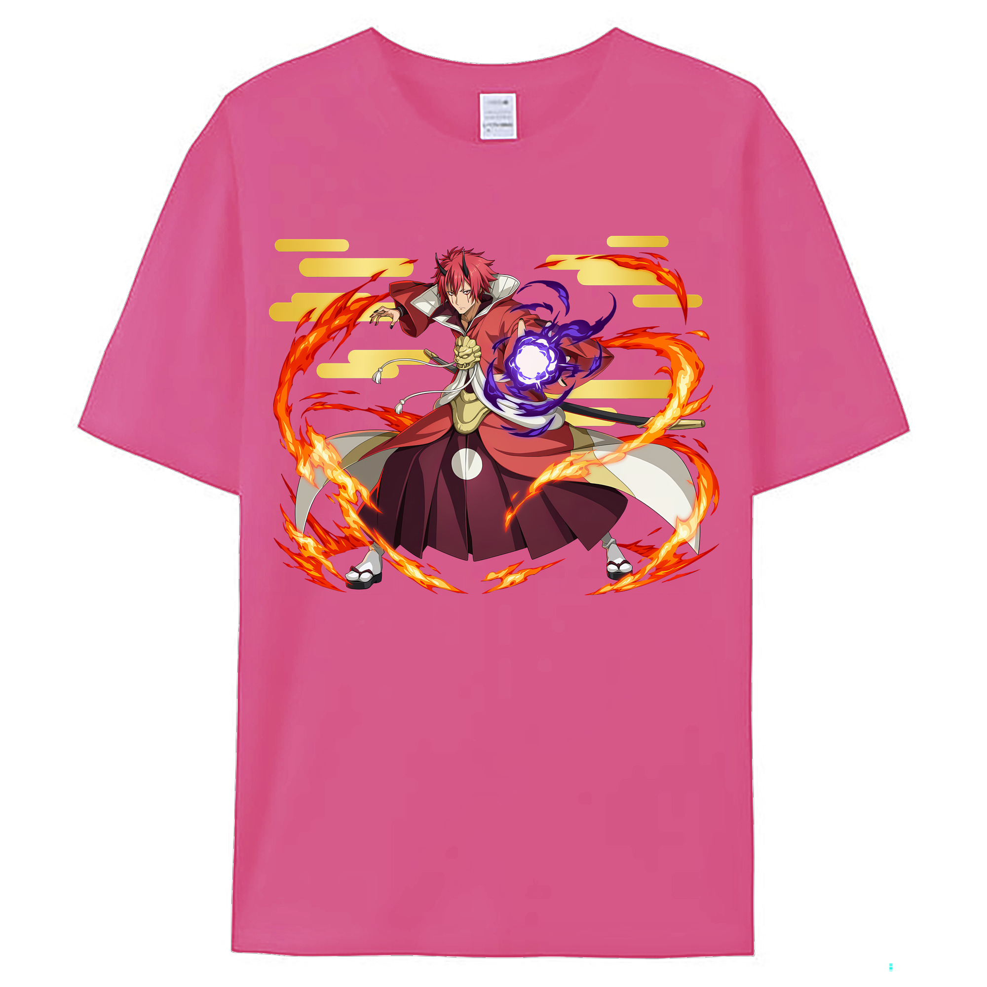 （画像用） 転スラ Regarding Reincarnated to Slime レディースカジュアルプリントTシャツ（綿100％）