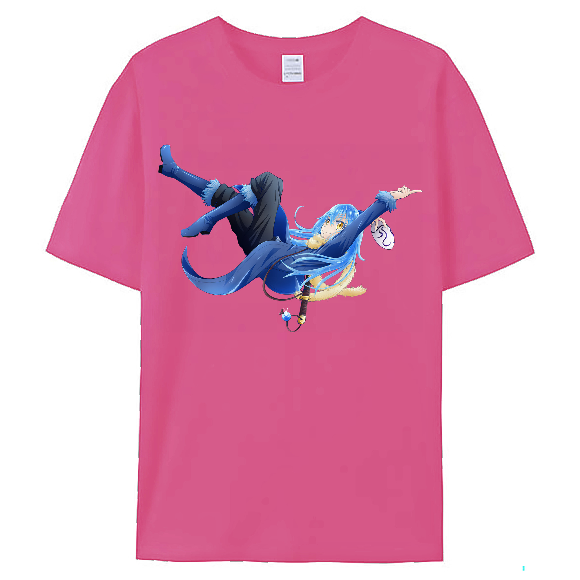 （画像用） 転スラ Regarding Reincarnated to Slime レディースカジュアルプリントTシャツ（綿100％）