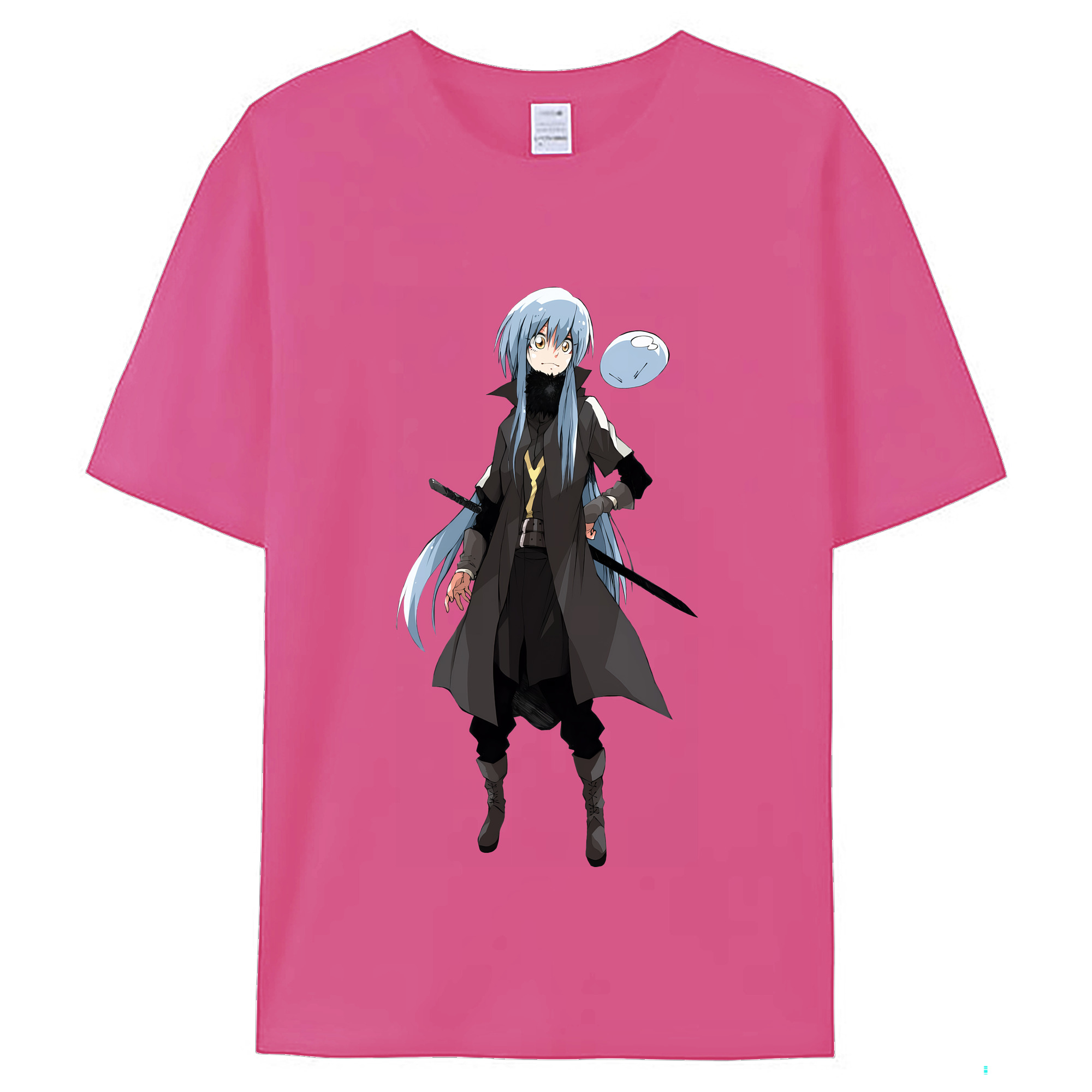 （画像用） 転スラ Regarding Reincarnated to Slime レディースカジュアルプリントTシャツ（綿100％）