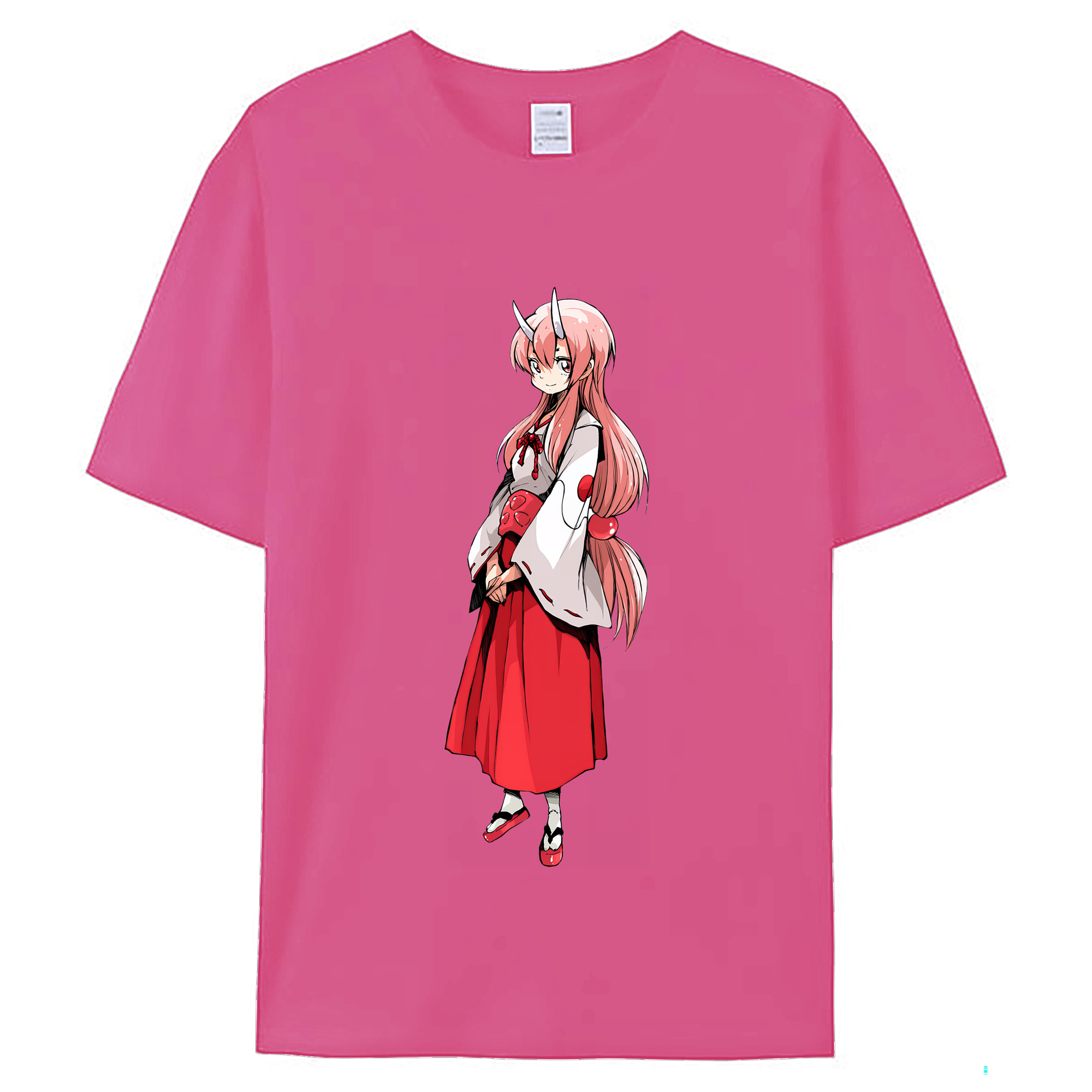 （画像用） 転スラ Regarding Reincarnated to Slime レディースカジュアルプリントTシャツ（綿100％）