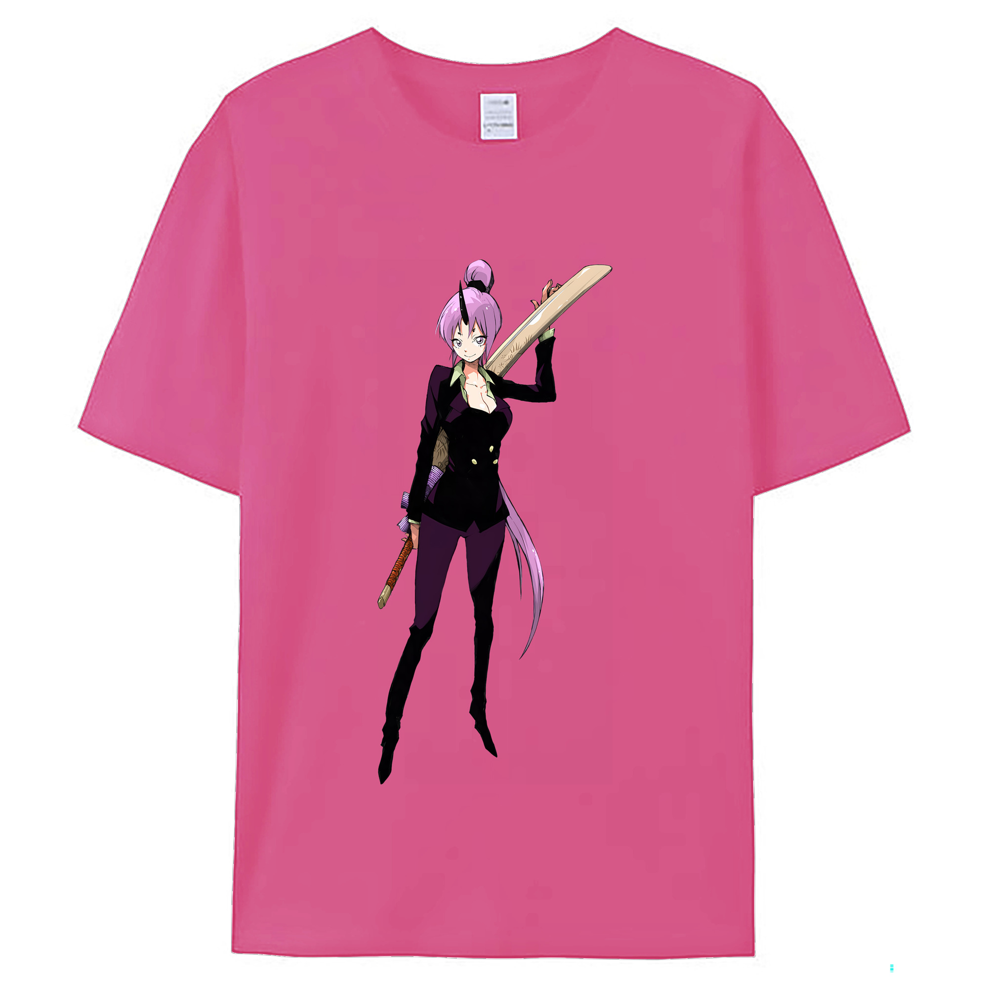 （画像用） 転スラ Regarding Reincarnated to Slime レディースカジュアルプリントTシャツ（綿100％）
