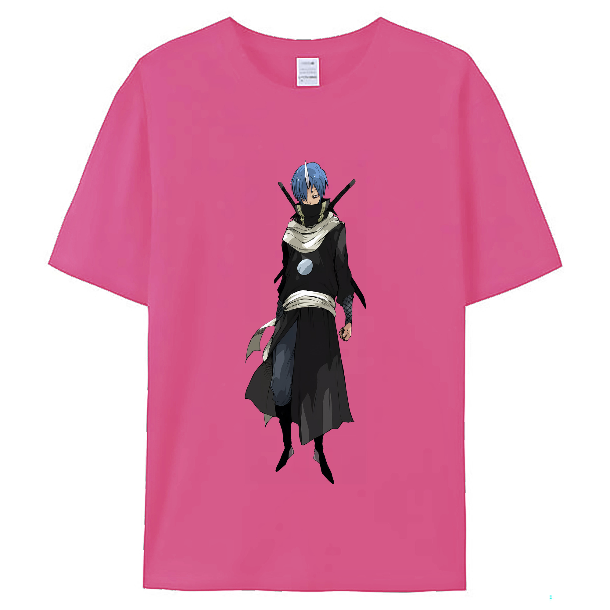 （画像用） 転スラ Regarding Reincarnated to Slime レディースカジュアルプリントTシャツ（綿100％）