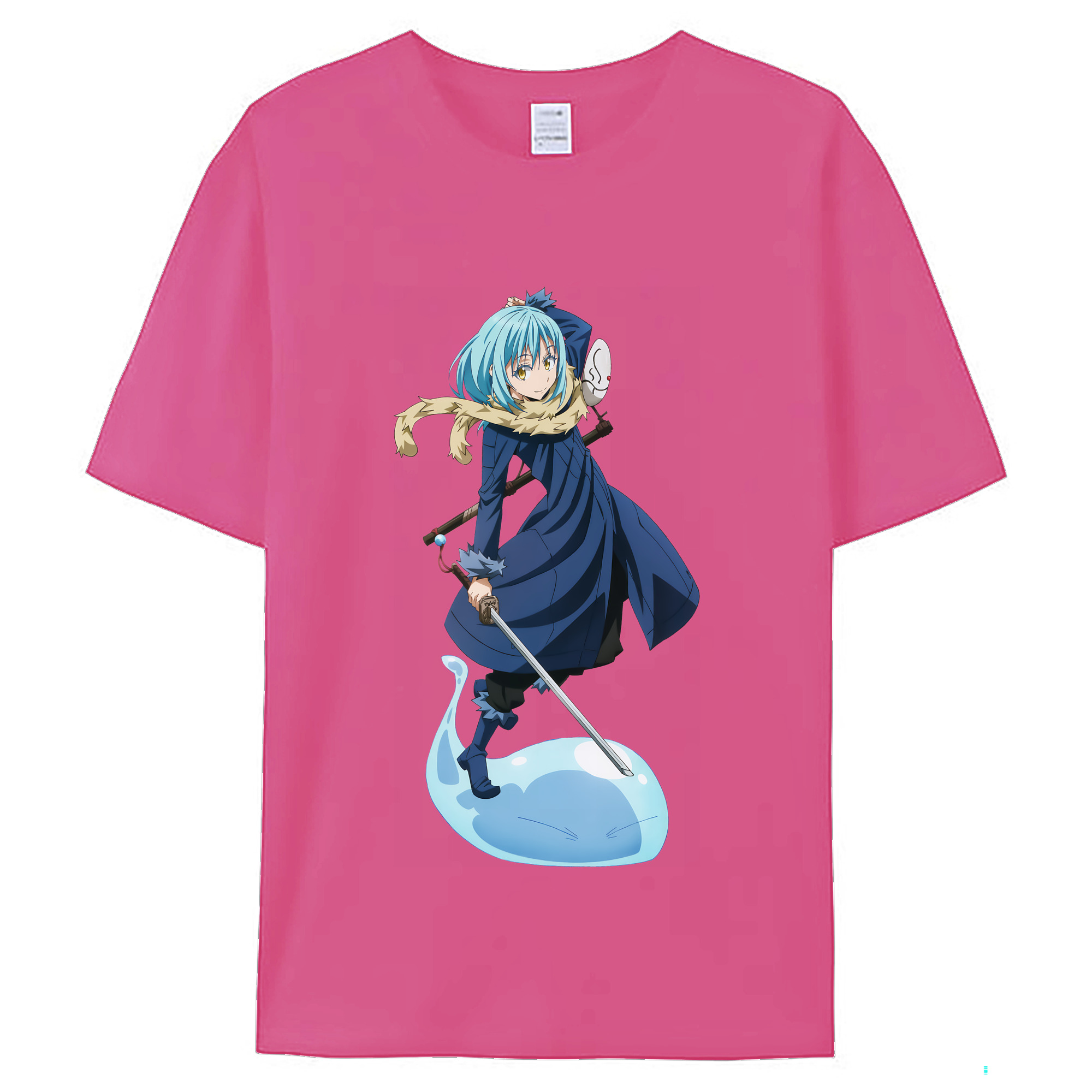 （画像用） 転スラ Regarding Reincarnated to Slime レディースカジュアルプリントTシャツ（綿100％）
