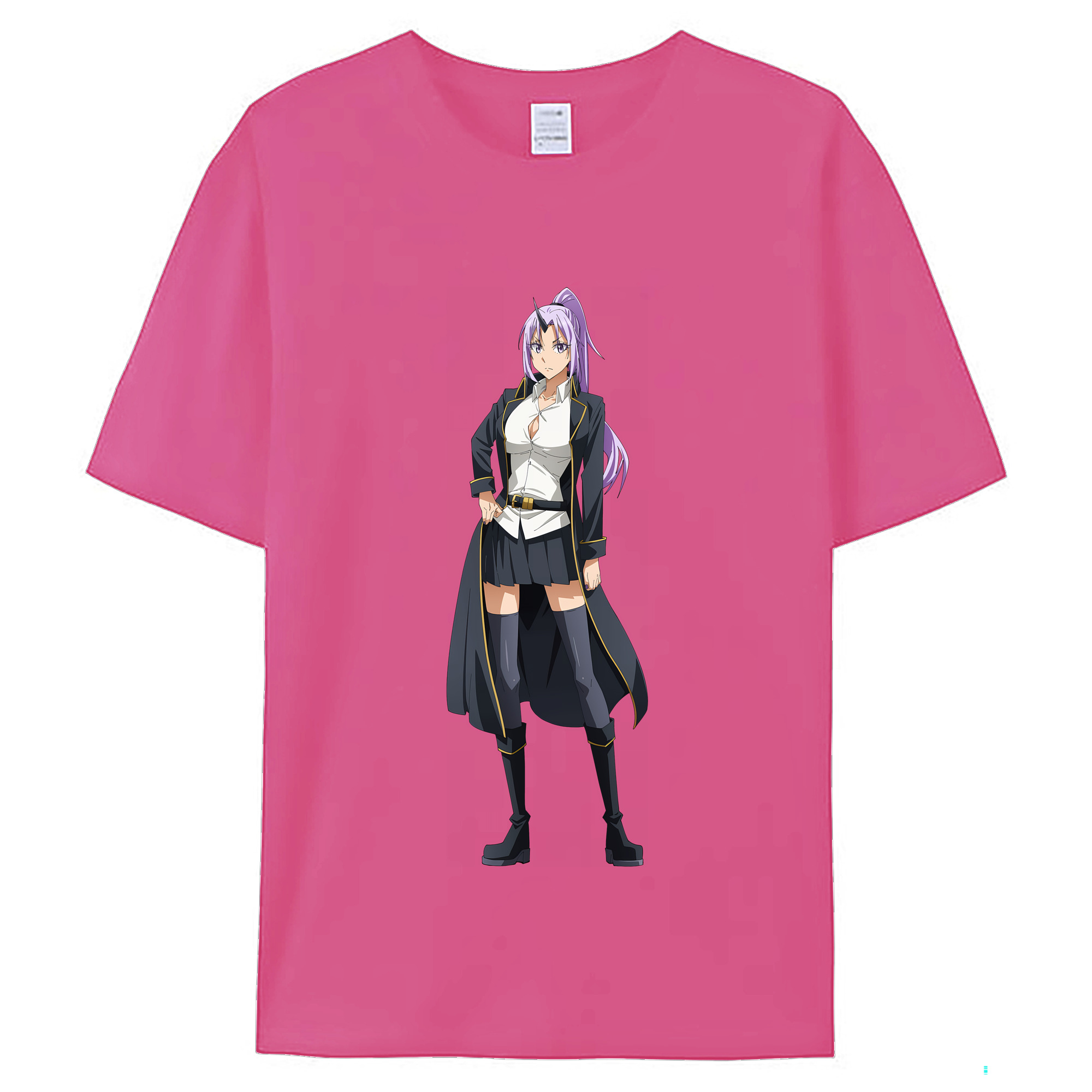 （画像用） 転スラ Regarding Reincarnated to Slime レディースカジュアルプリントTシャツ（綿100％）