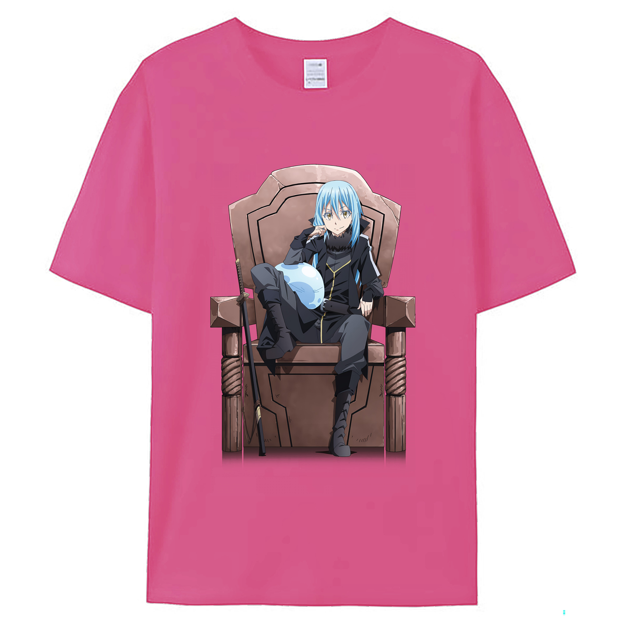 （画像用） 転スラ Regarding Reincarnated to Slime レディースカジュアルプリントTシャツ（綿100％）