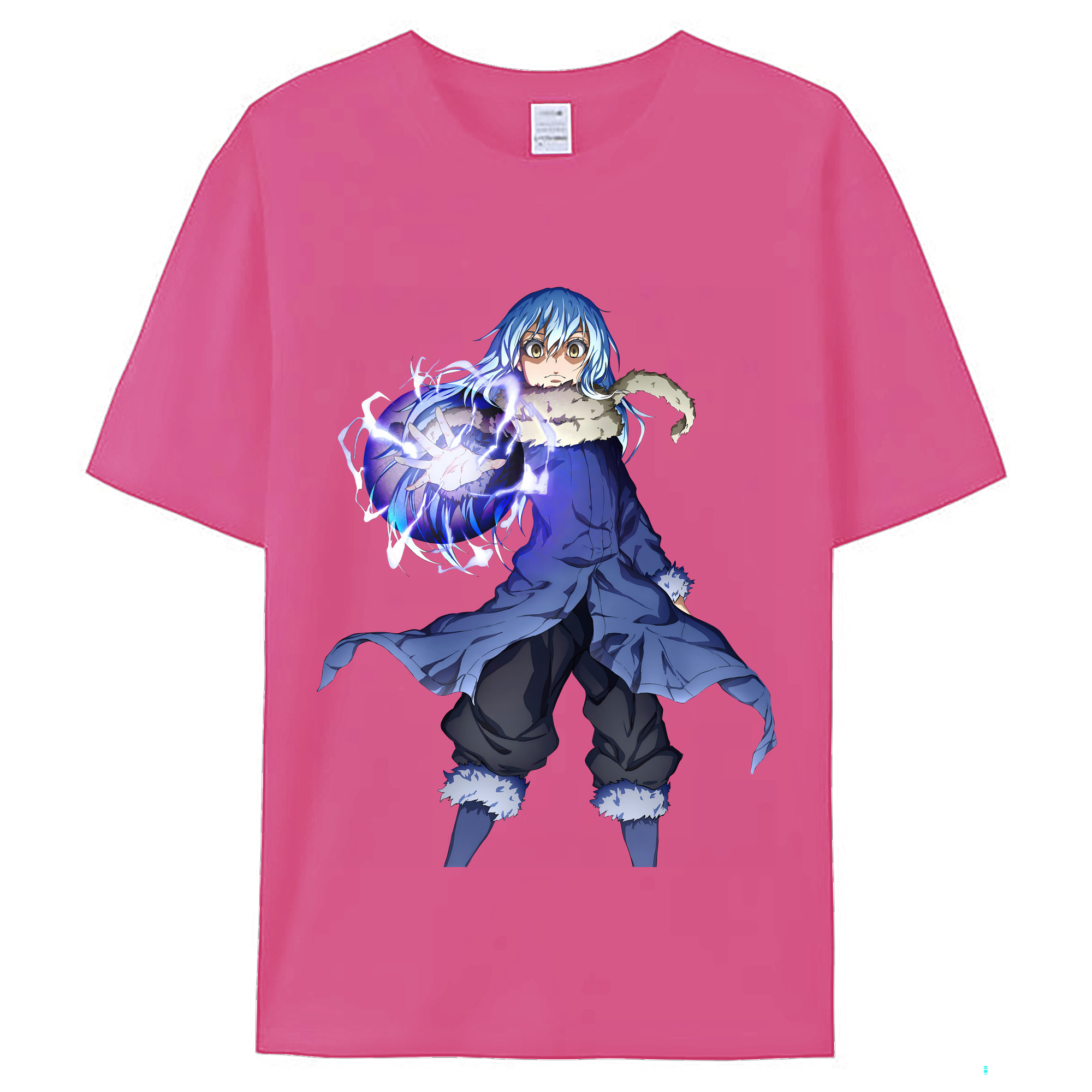（画像用） 転スラ Regarding Reincarnated to Slime レディースカジュアルプリントTシャツ（綿100％）