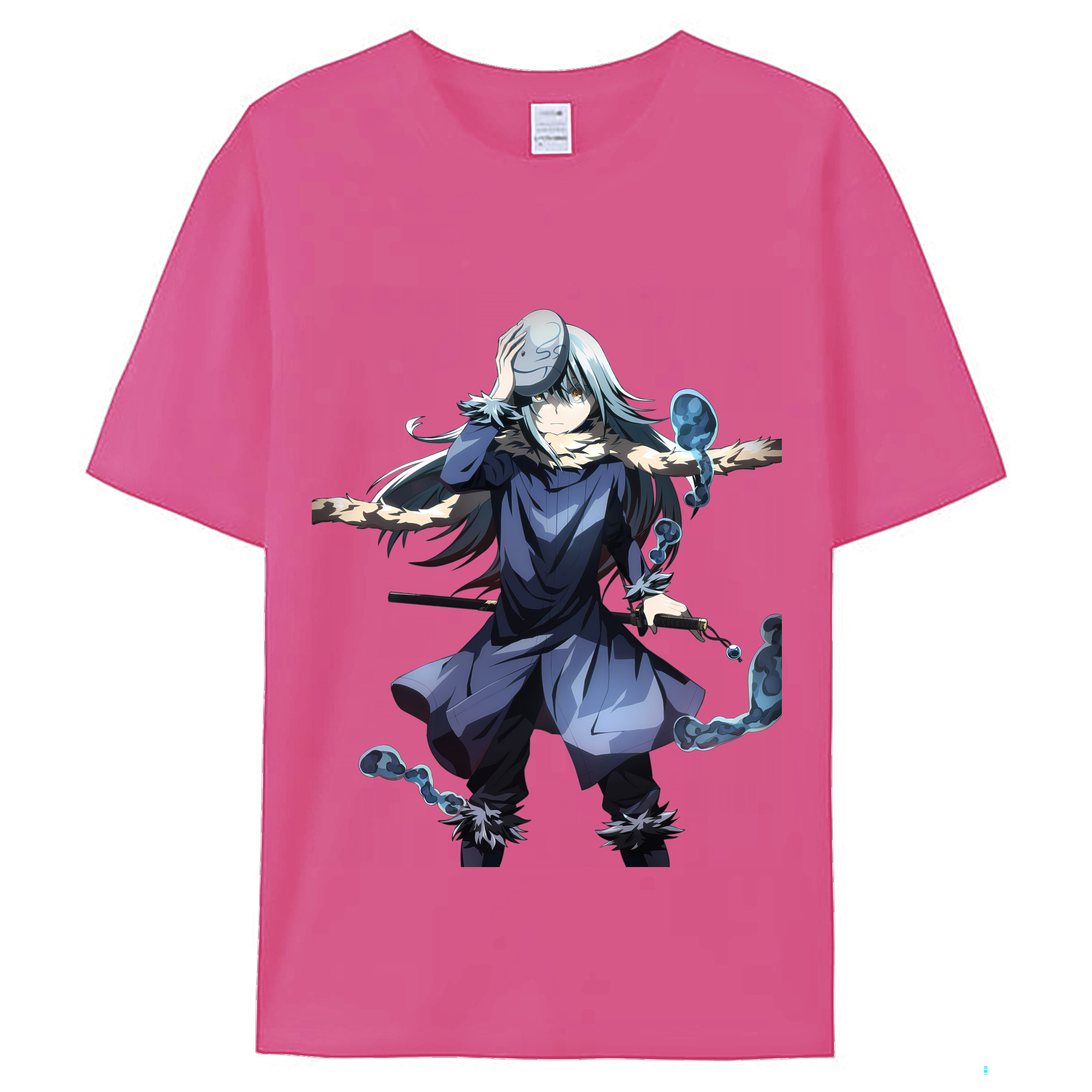 （画像用） 転スラ Regarding Reincarnated to Slime レディースカジュアルプリントTシャツ（綿100％）