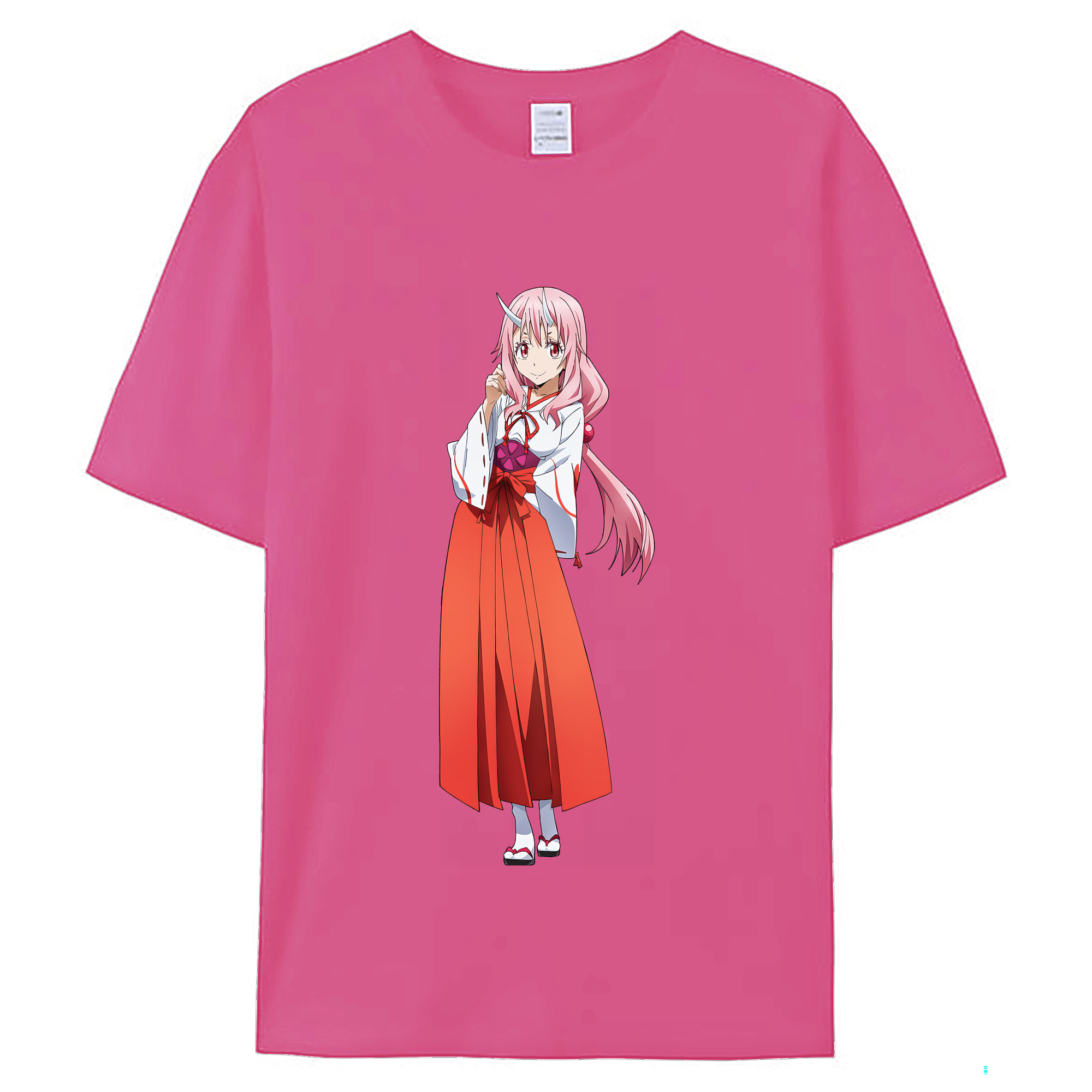 （画像用） 転スラ Regarding Reincarnated to Slime レディースカジュアルプリントTシャツ（綿100％）