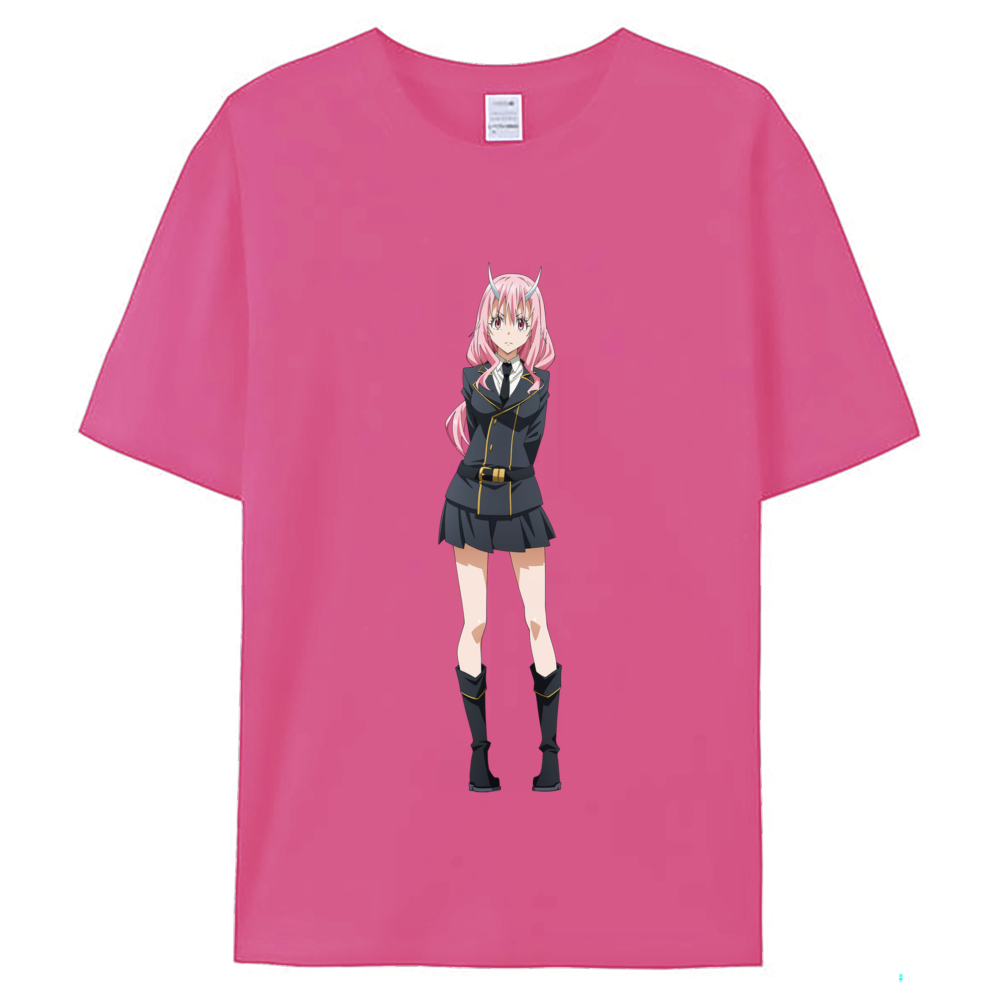 （画像用） 転スラ Regarding Reincarnated to Slime レディースカジュアルプリントTシャツ（綿100％）