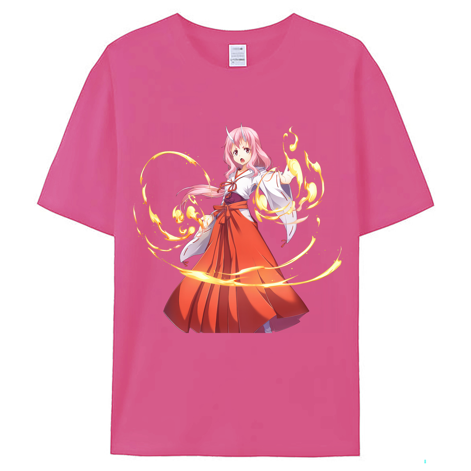 （画像用） 転スラ Regarding Reincarnated to Slime レディースカジュアルプリントTシャツ（綿100％）
