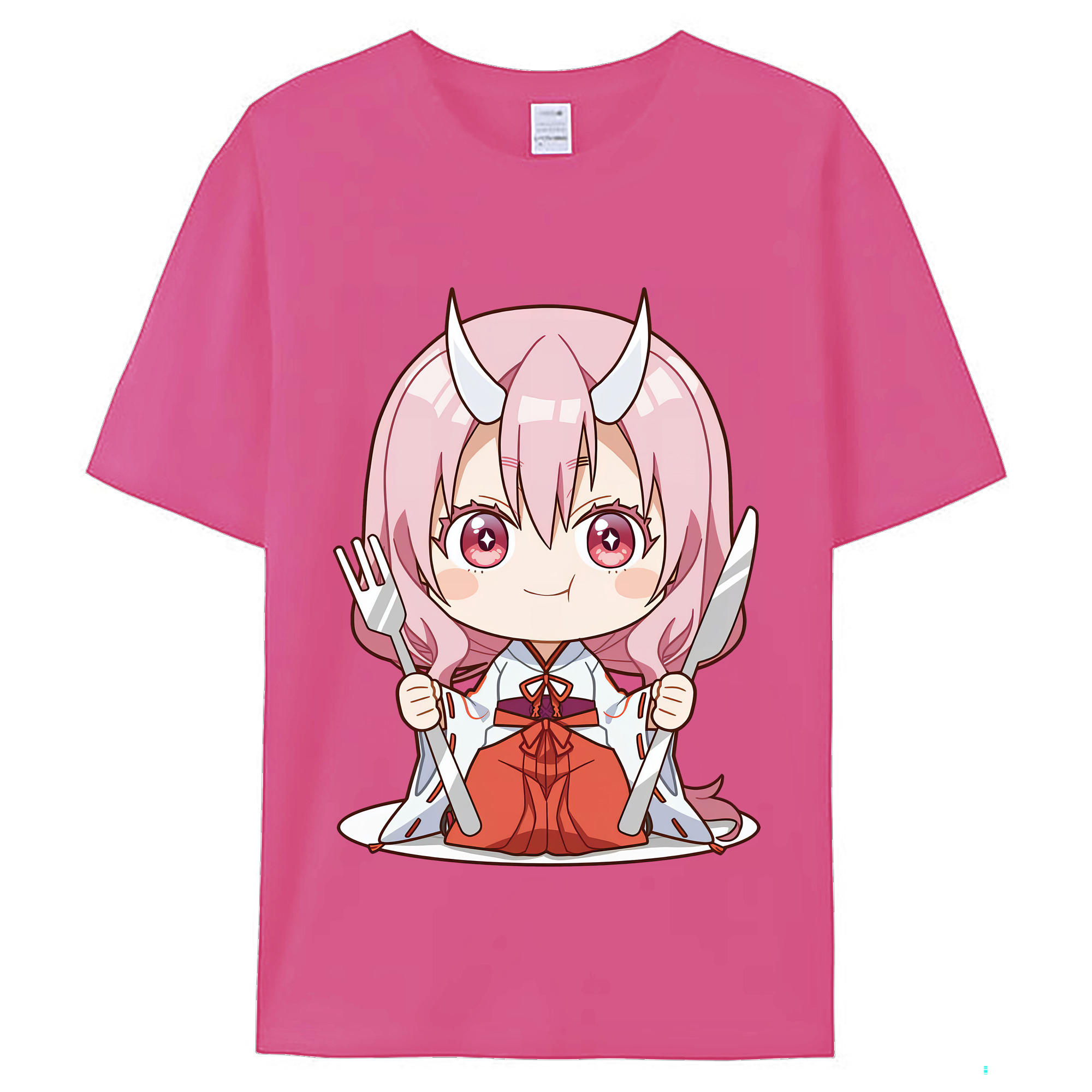 （画像用） 転スラ Regarding Reincarnated to Slime レディースカジュアルプリントTシャツ（綿100％）
