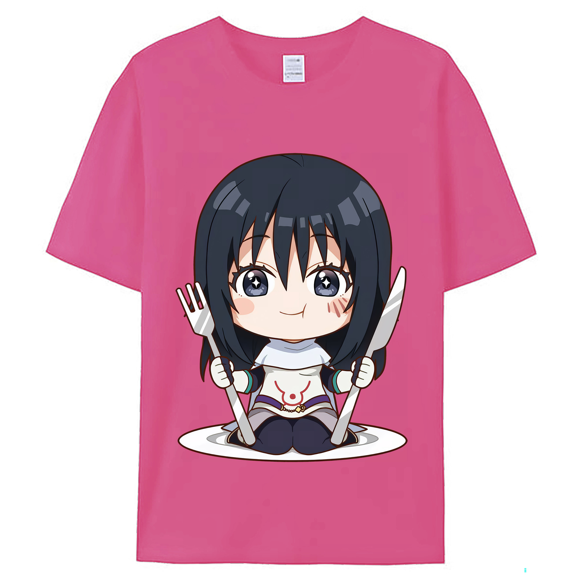 （画像用） 転スラ Regarding Reincarnated to Slime レディースカジュアルプリントTシャツ（綿100％）