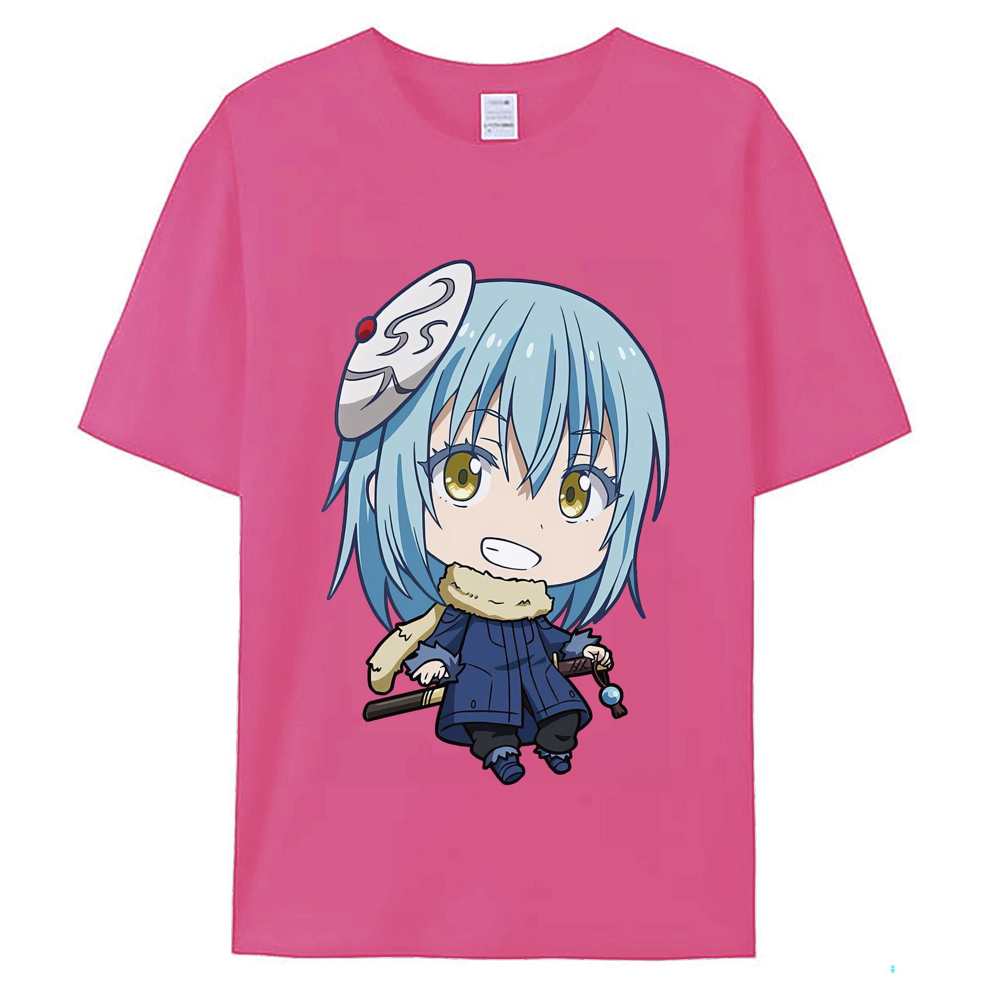 （画像用） 転スラ Regarding Reincarnated to Slime レディースカジュアルプリントTシャツ（綿100％）