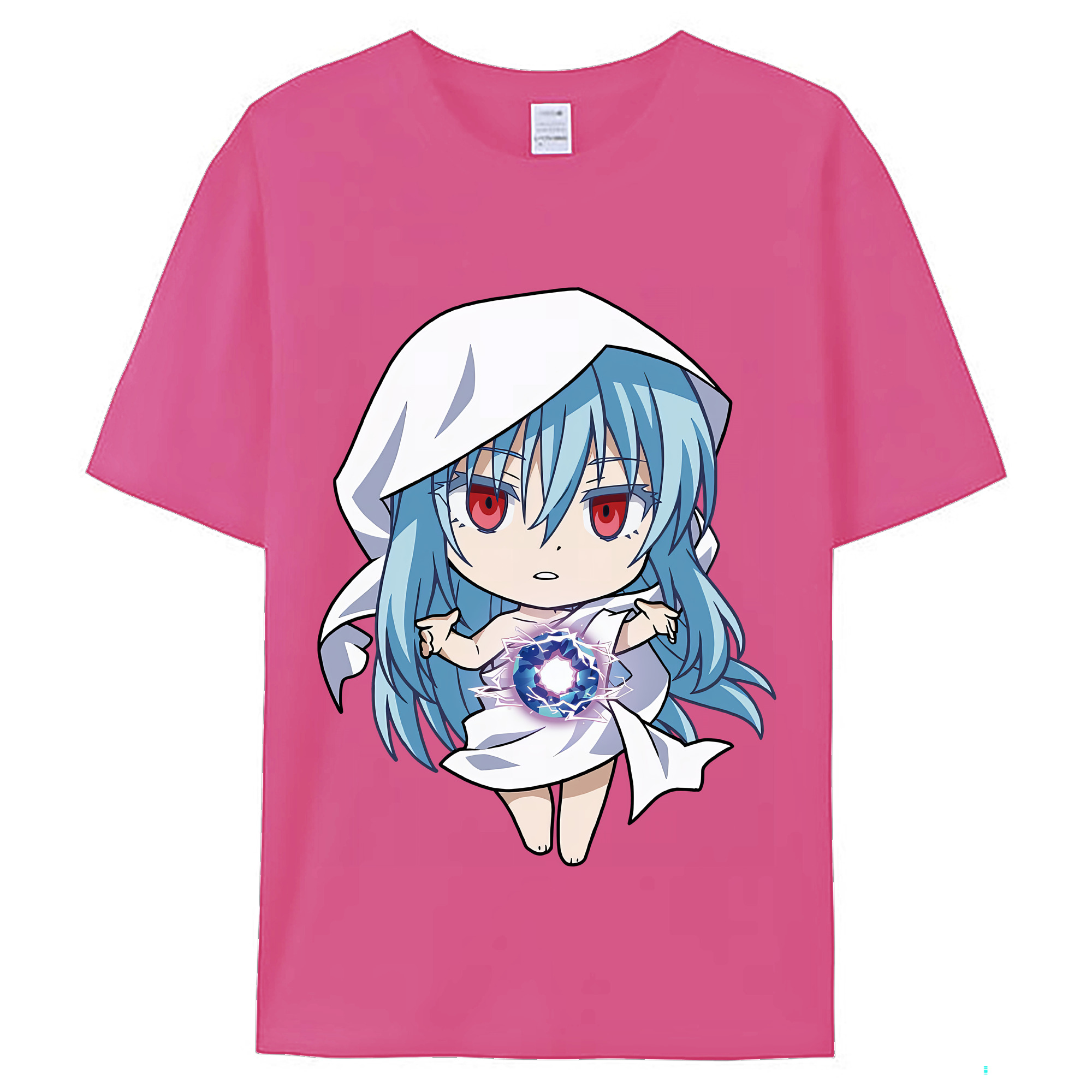（画像用） 転スラ Regarding Reincarnated to Slime レディースカジュアルプリントTシャツ（綿100％）