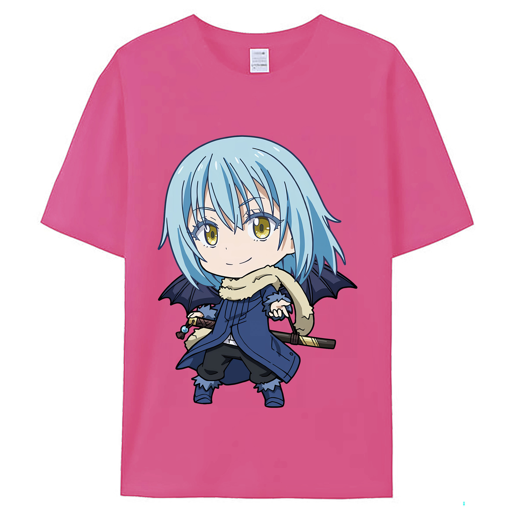 （画像用） 転スラ Regarding Reincarnated to Slime レディースカジュアルプリントTシャツ（綿100％）