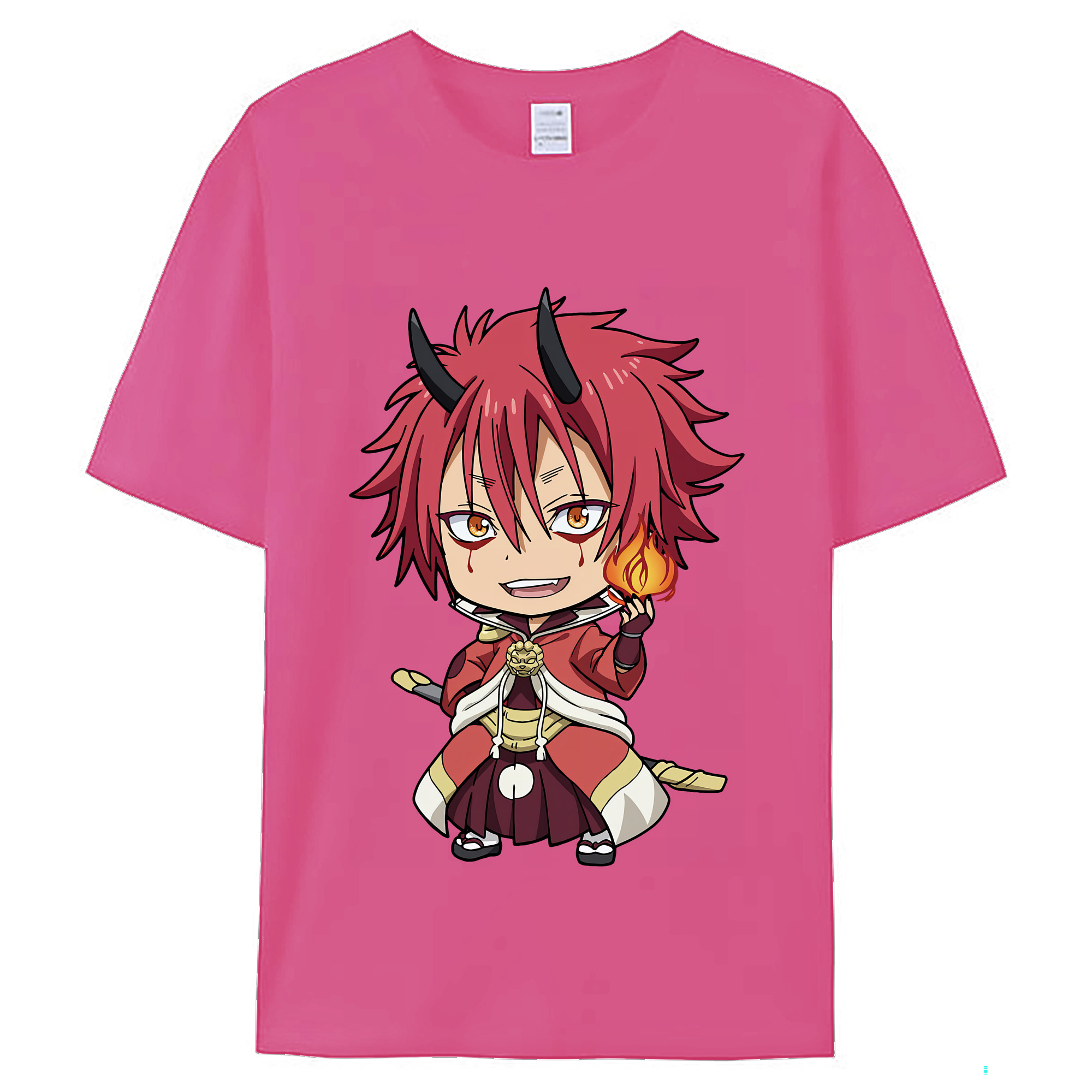 （画像用） 転スラ Regarding Reincarnated to Slime レディースカジュアルプリントTシャツ（綿100％）
