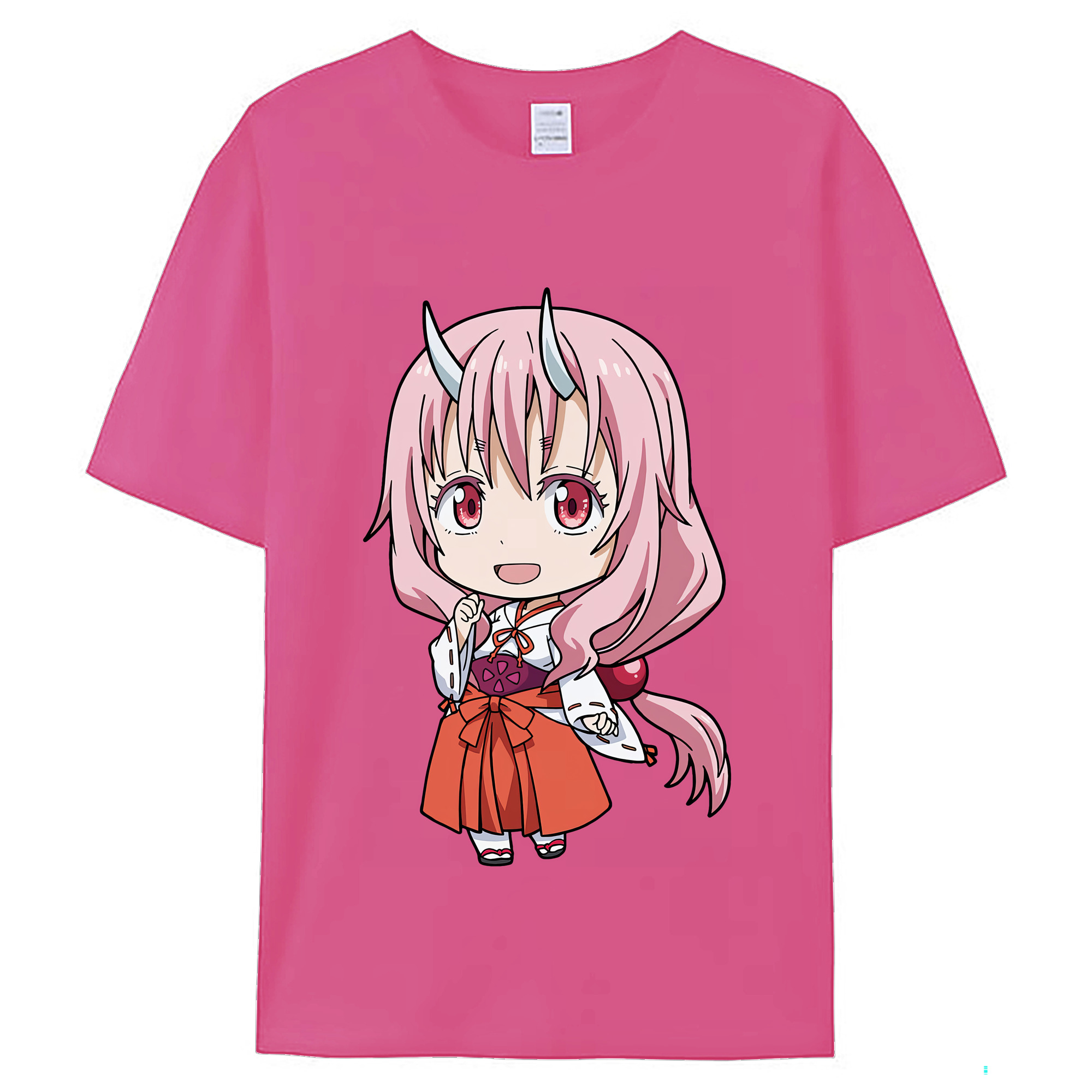 （画像用） 転スラ Regarding Reincarnated to Slime レディースカジュアルプリントTシャツ（綿100％）