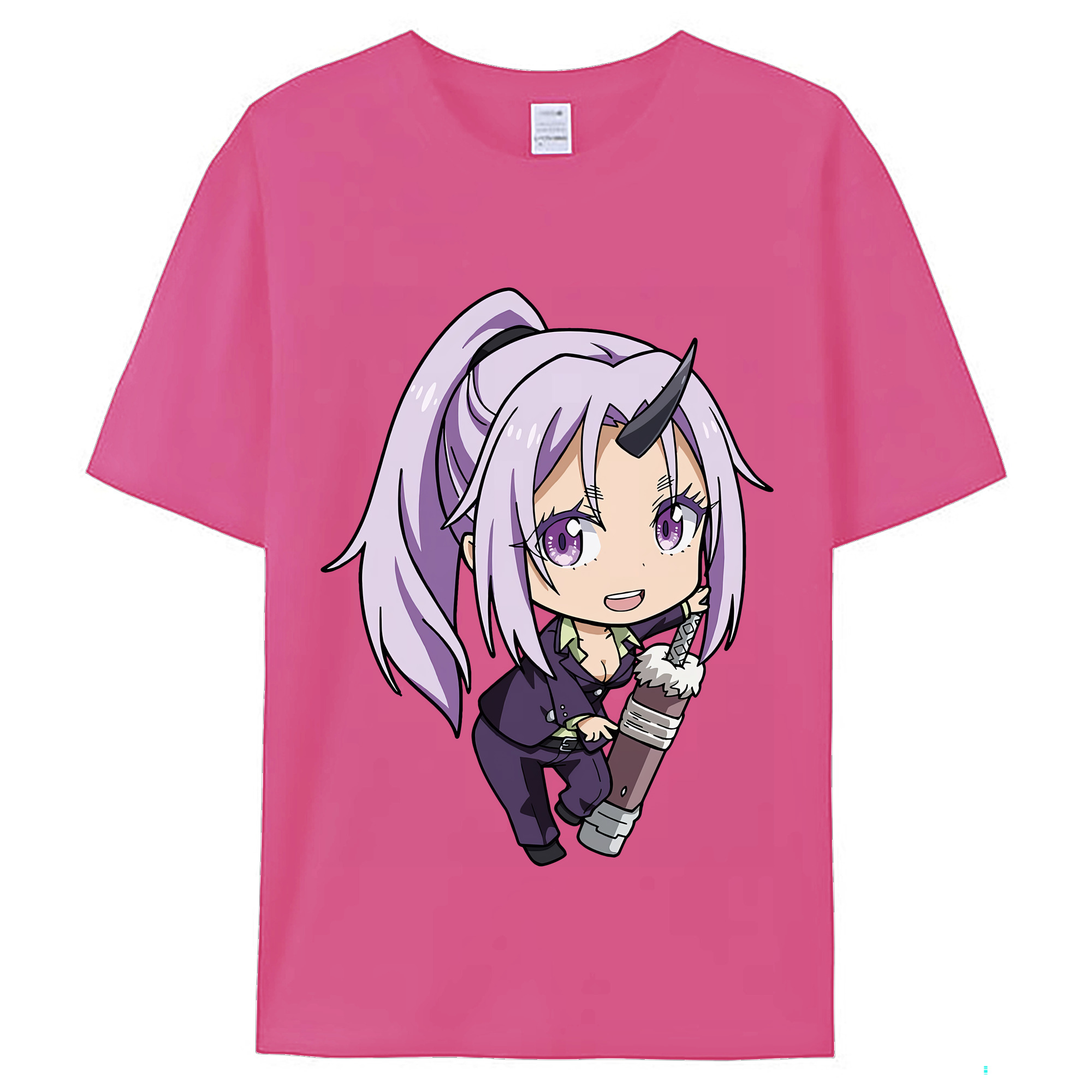 （画像用） 転スラ Regarding Reincarnated to Slime レディースカジュアルプリントTシャツ（綿100％）