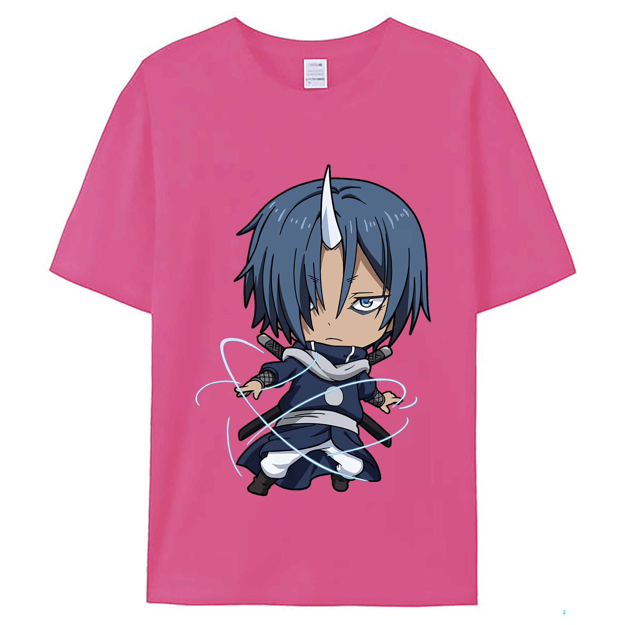 （画像用） 転スラ Regarding Reincarnated to Slime レディースカジュアルプリントTシャツ（綿100％）