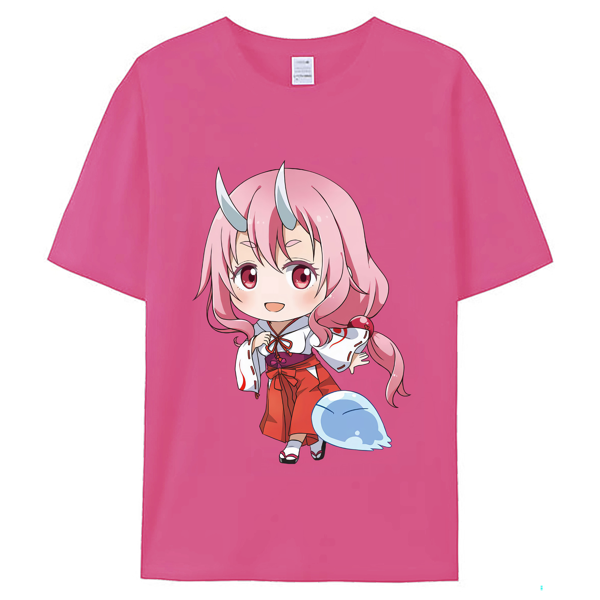 （画像用） 転スラ Regarding Reincarnated to Slime レディースカジュアルプリントTシャツ（綿100％）
